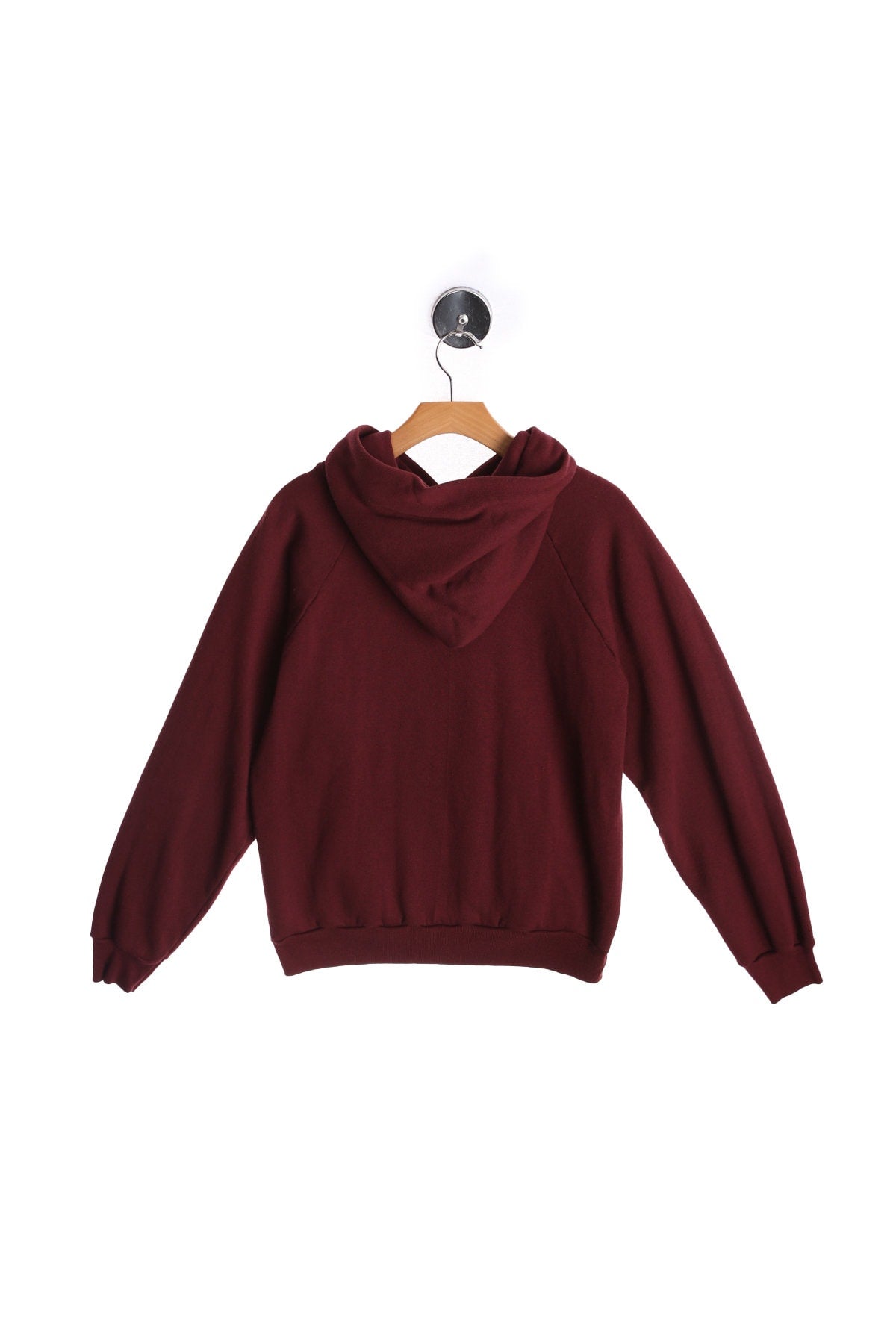 Vintage Red Graphic Hoodie with White Harvard Print - Era 1980s - 1990s