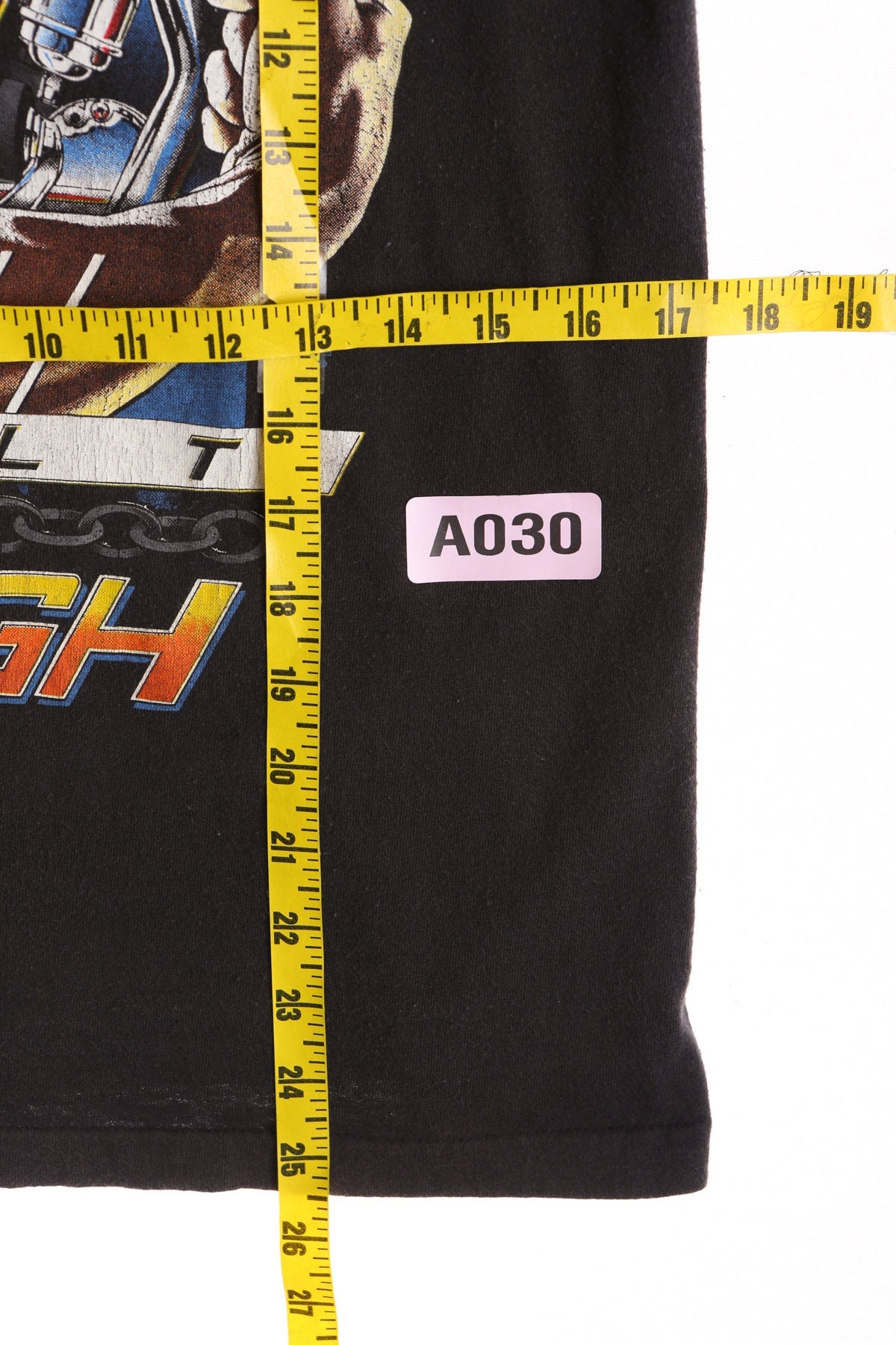 Harley Davidson Black Graphic Tank Top with Built Tough Biker Print