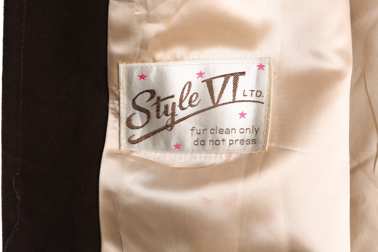 Vintage Brown Faux Fur Women Coat by Style VI - Era 50s - 60s