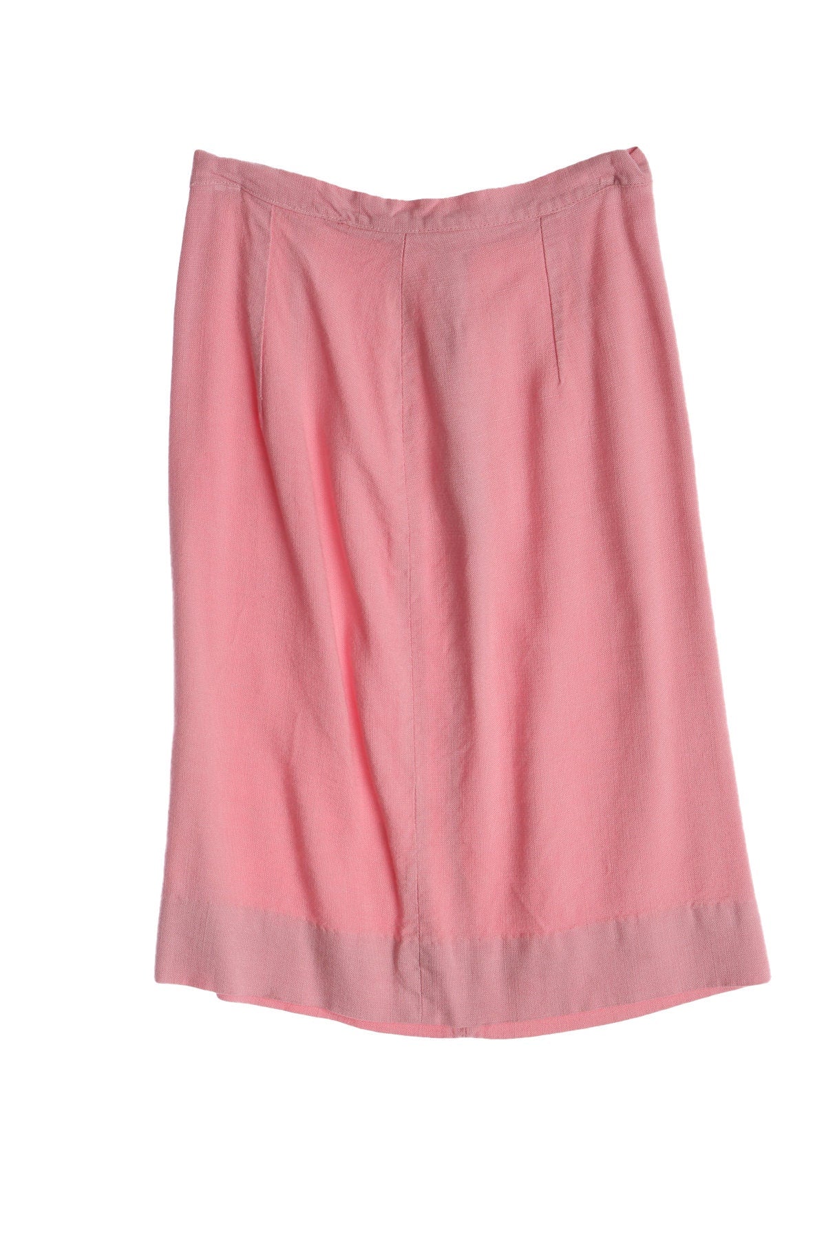 1940s Women Pink Long Casual Skirt