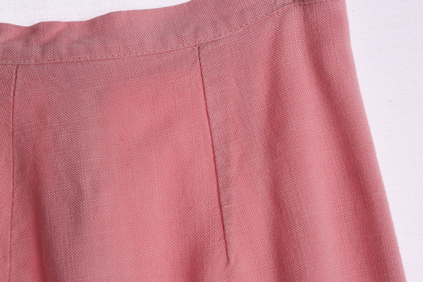 1940s Women Pink Long Casual Skirt
