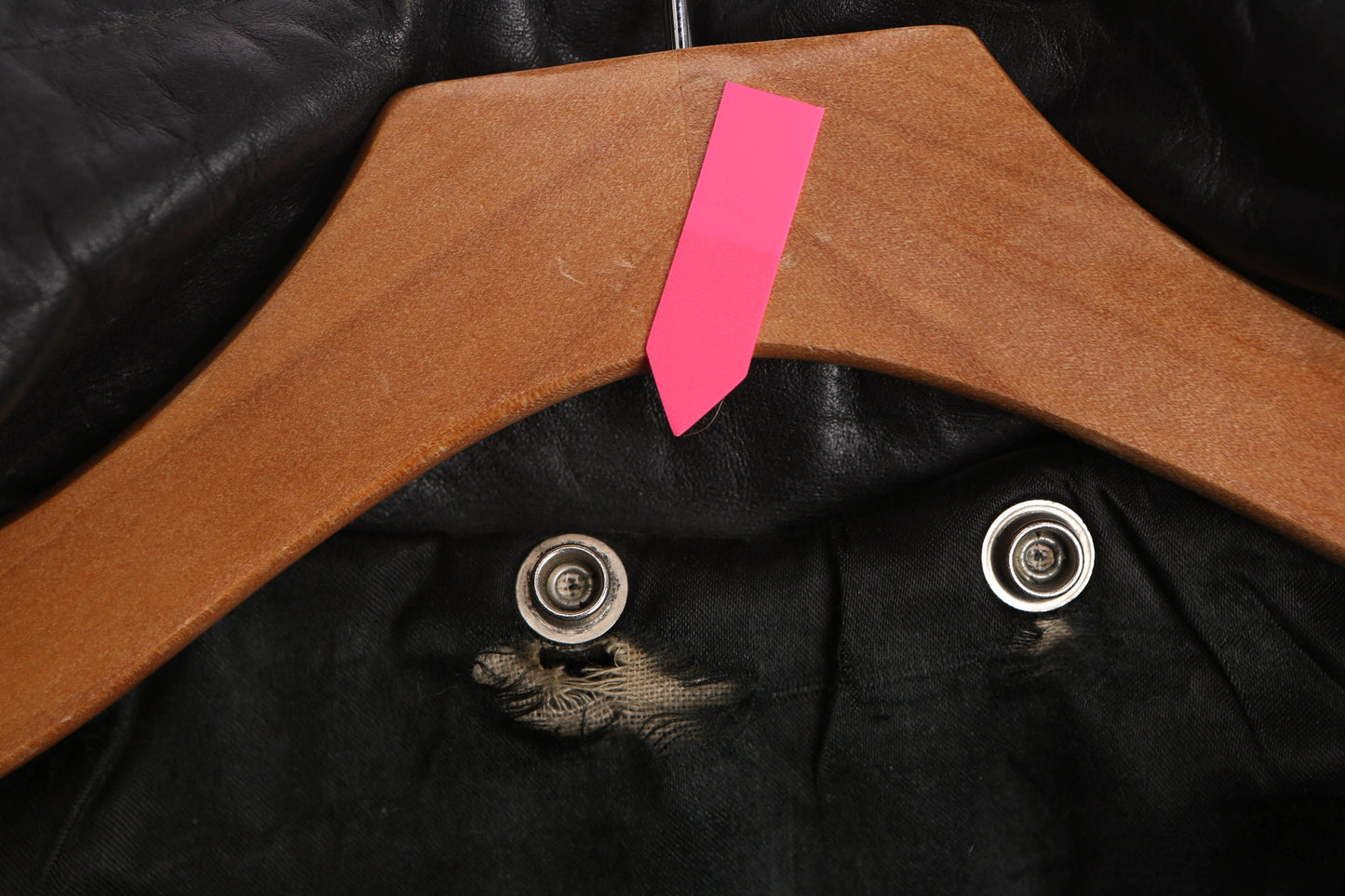 Vintage Motorcycle Leather Jacket with Brown Fur Collar - Era 1950s - 1960s