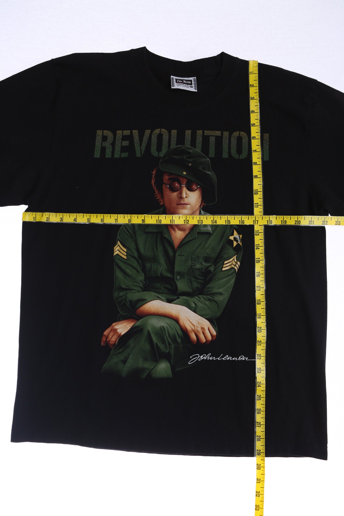 John Lennon Revolution Black Graphic T-shirt