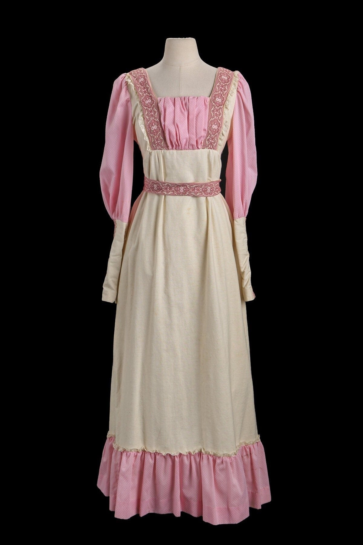 70s Women Summer Dress - Prairie Style