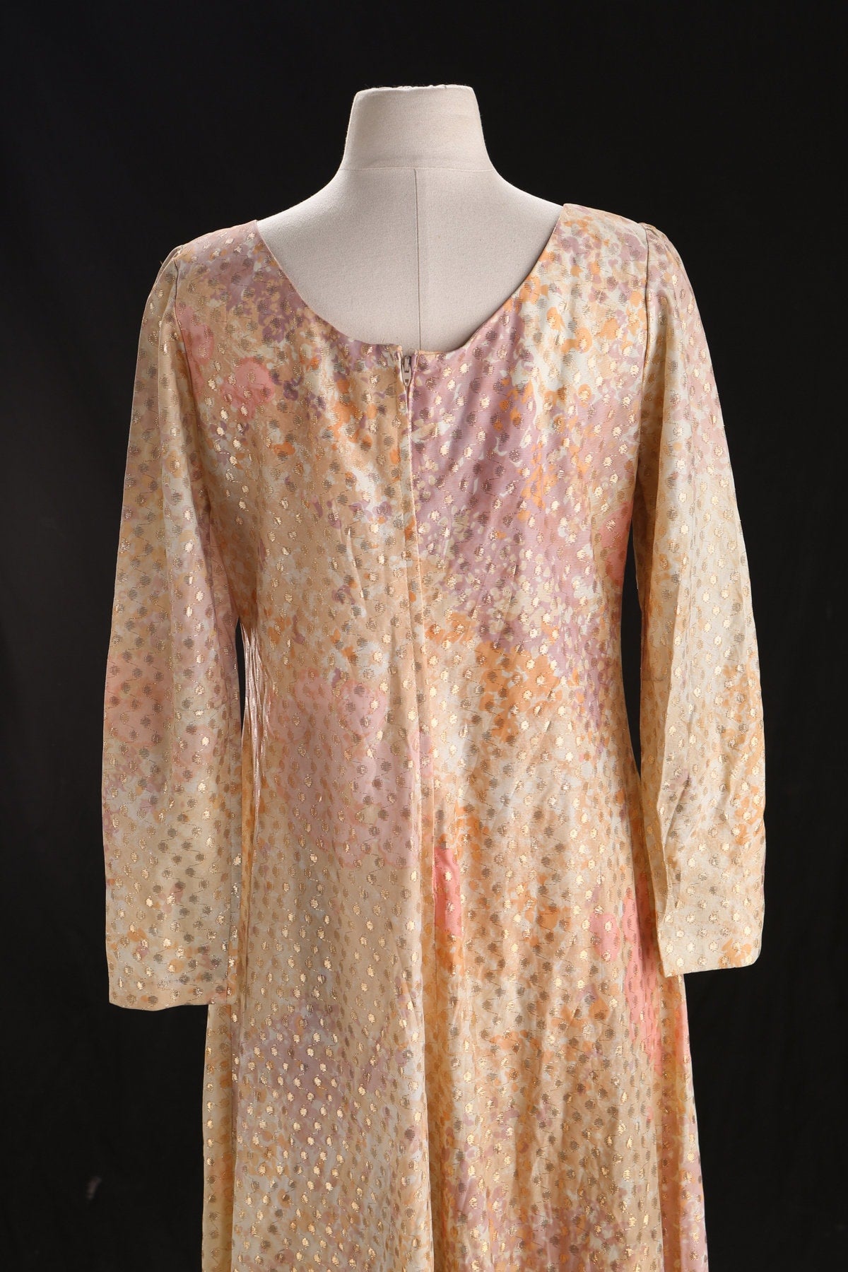 1970s Women Long Casual Polyester Dress