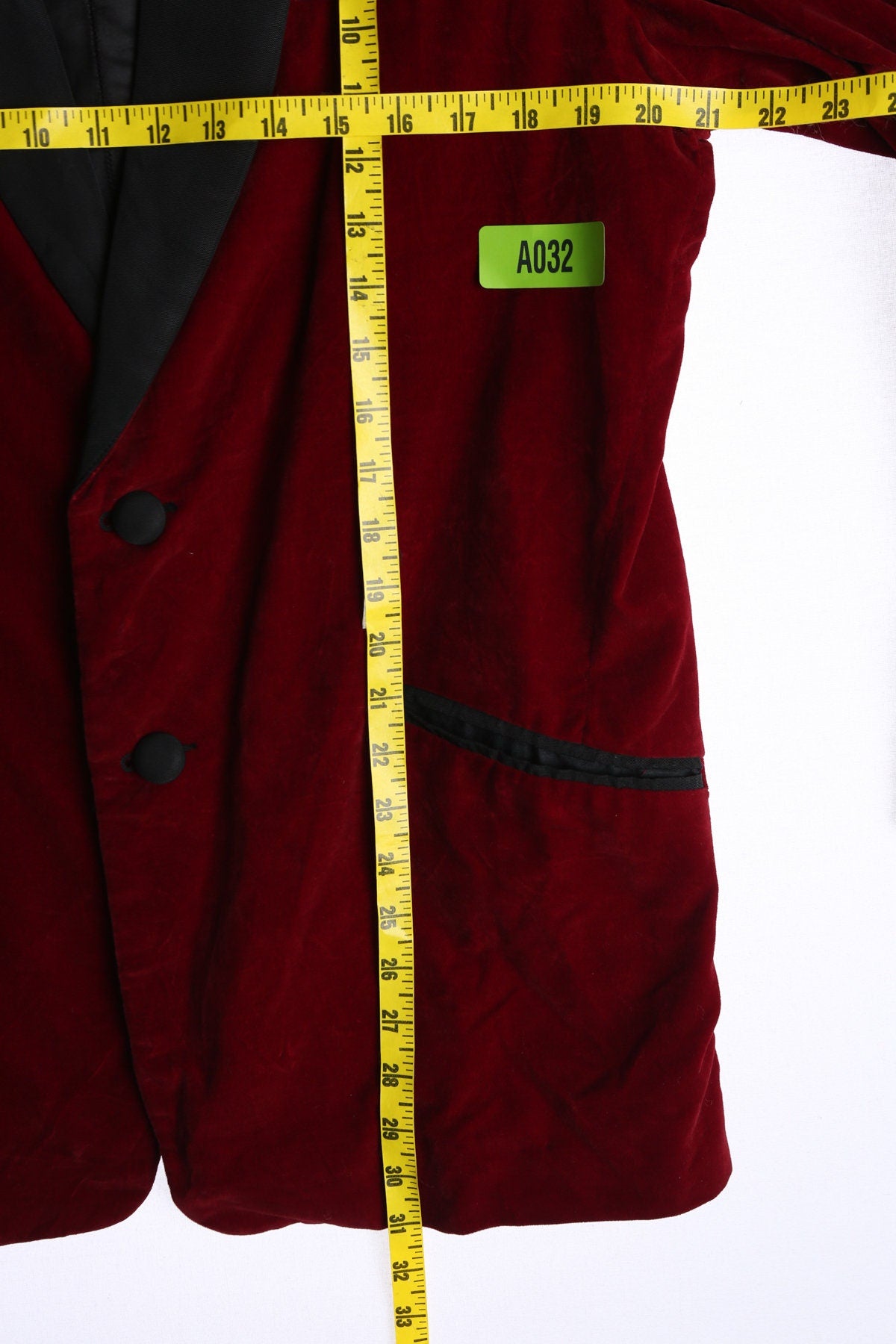 Vintage Red Velour Smoke Jacket