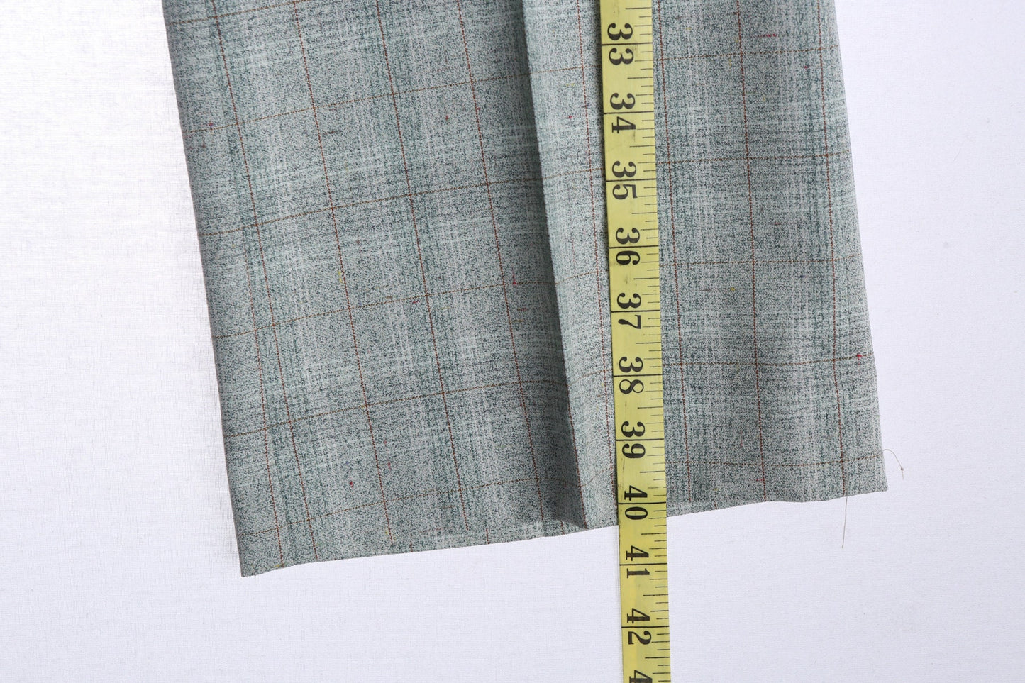 1970s Men Green and White Plaid Casual Suit
