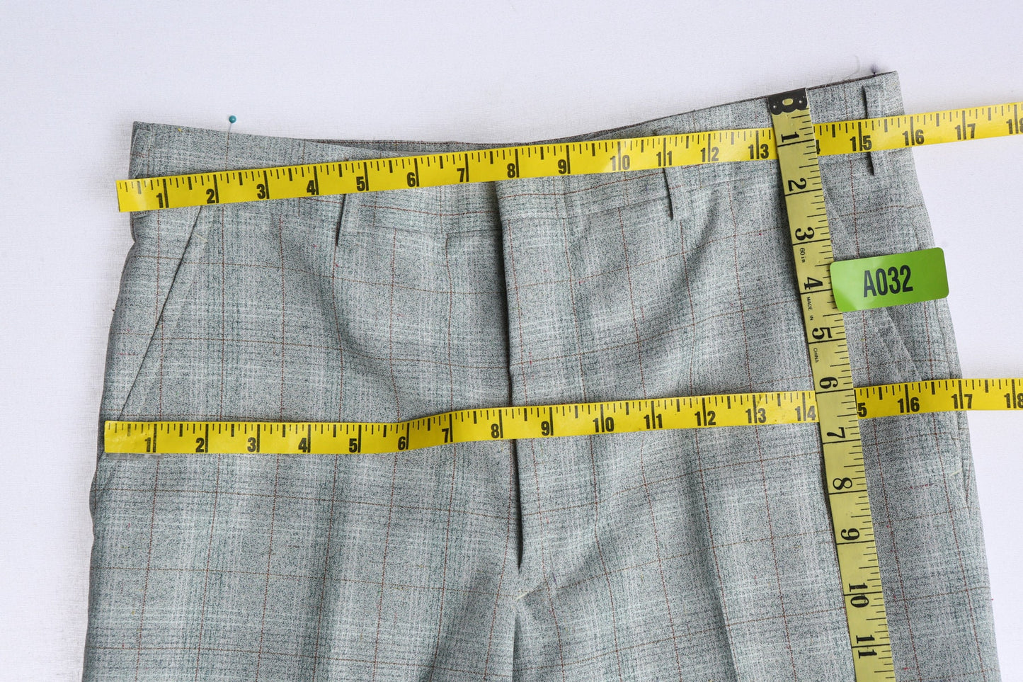 1970s Men Green and White Plaid Casual Suit