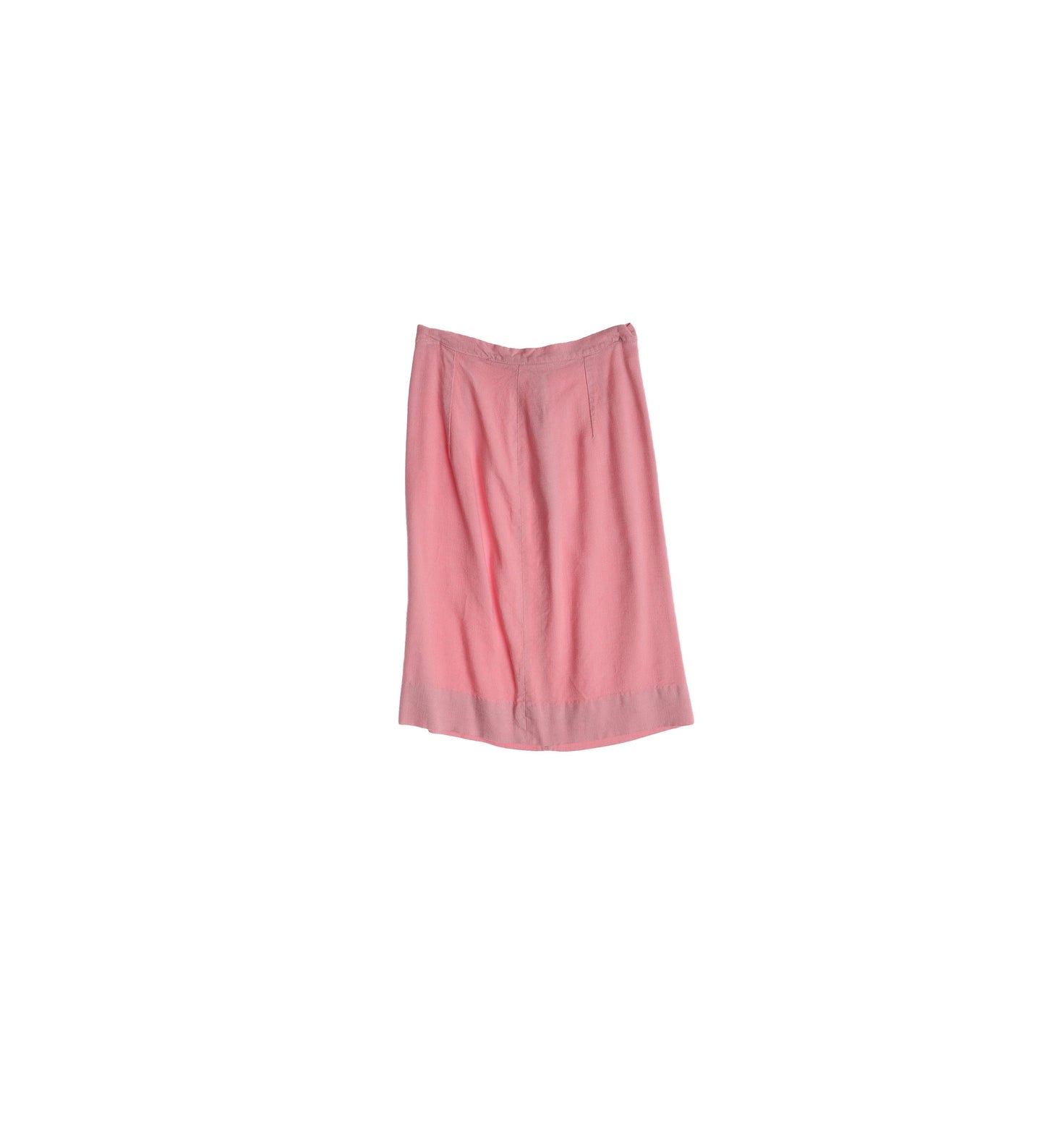 1940s Women Pink Long Casual Skirt