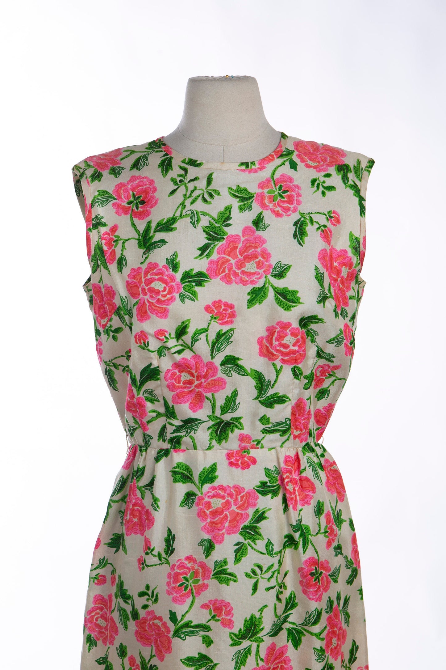 1950s Women Flrala Print Casual Dress