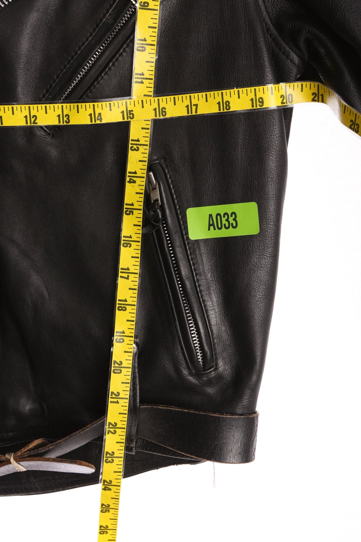 Men's Biker Leather Jacket - Era 1980s - 1990s