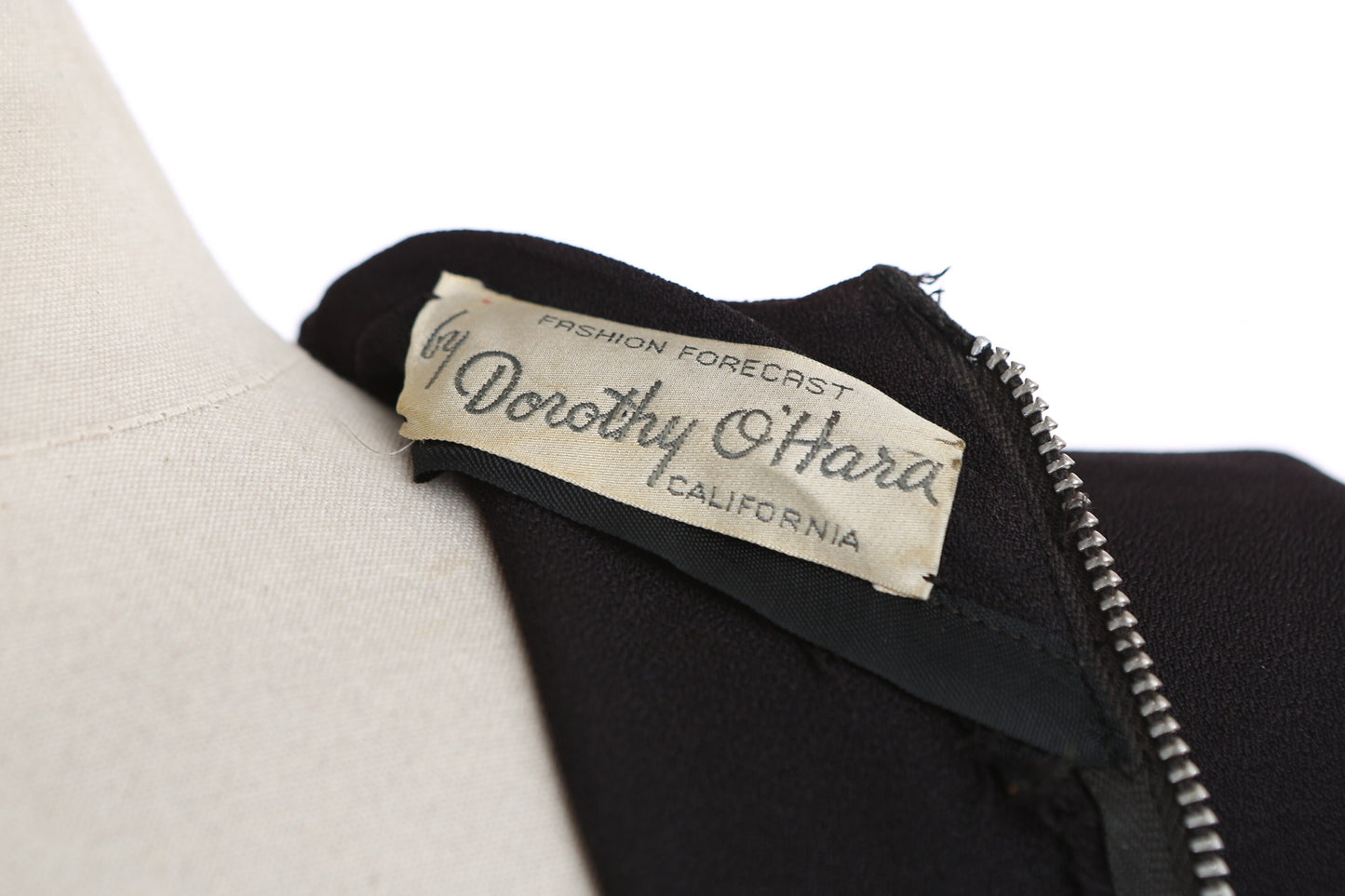 1940's Black Casual Dress by Dorothy O'Hara