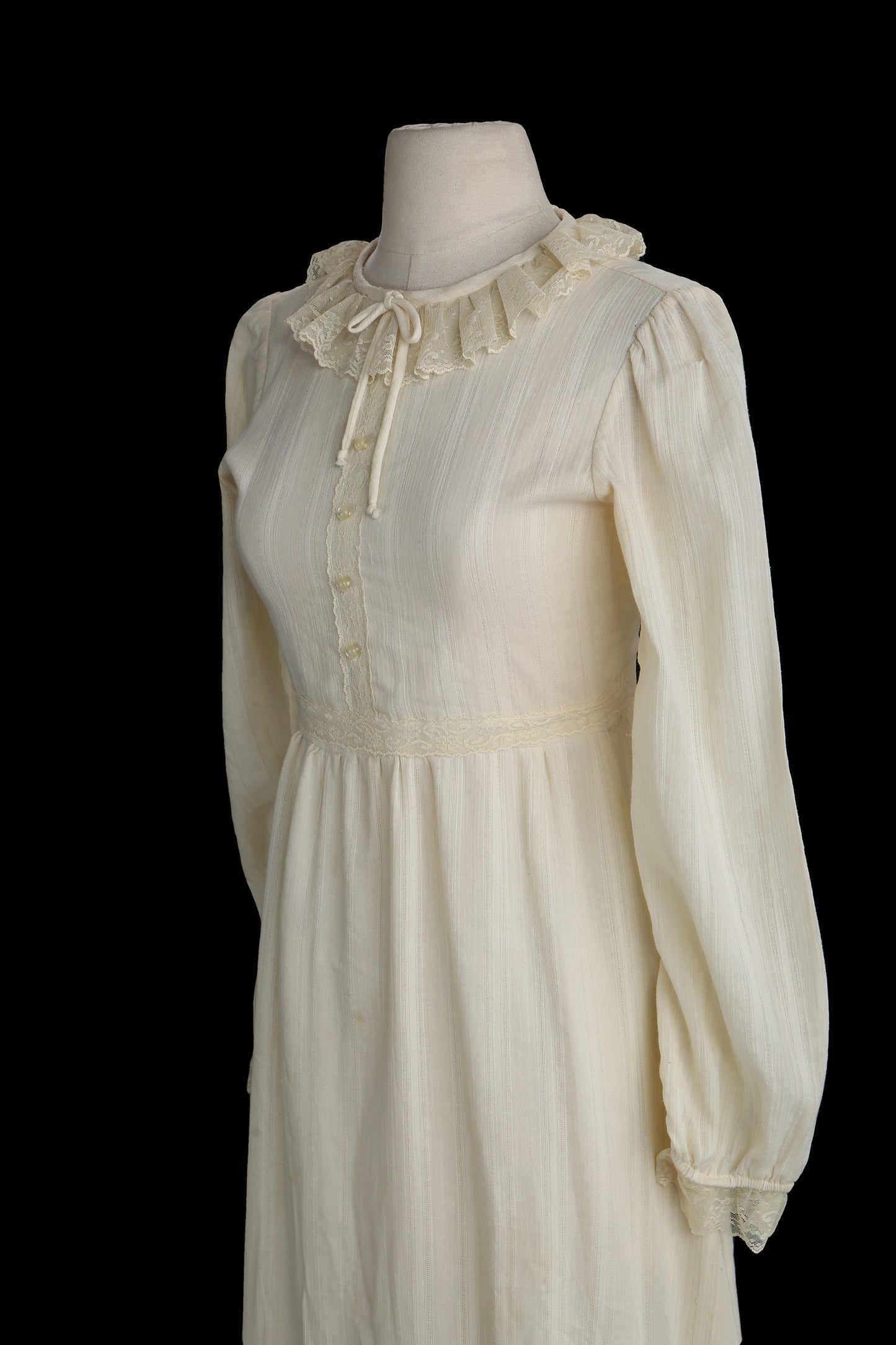 Vintage Women's Prairie Dress - Era 1960s - 1970s