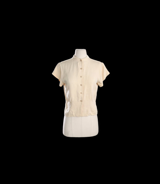 Y2K Women's Beige Casual Top by Zelda