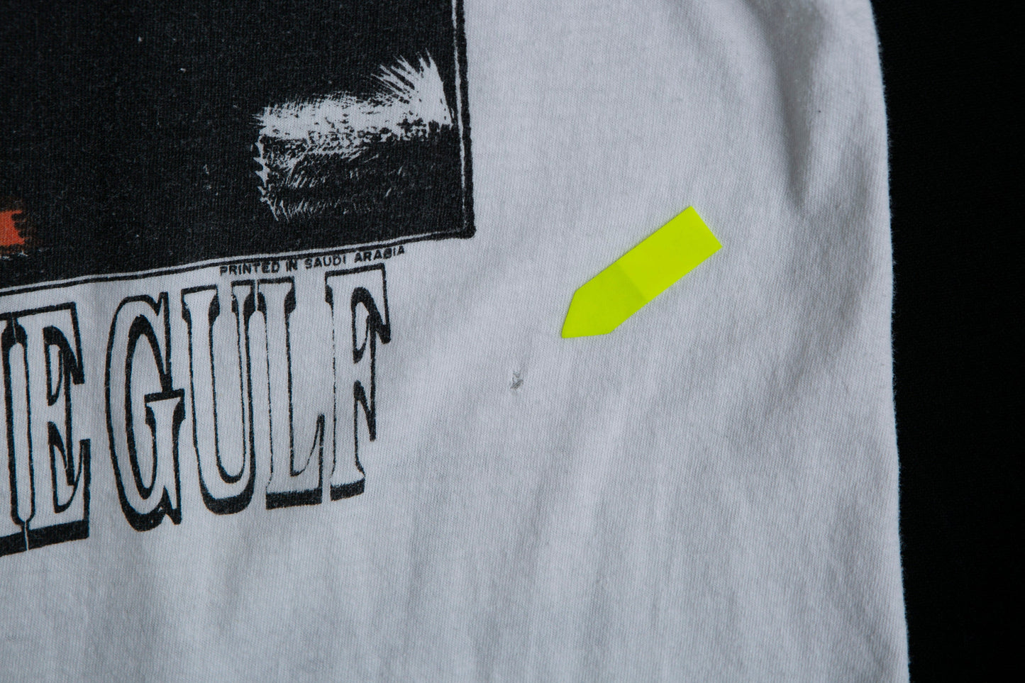 War In the Gulf Graphic T-shirt with Monster Pen Drawing on the Back.