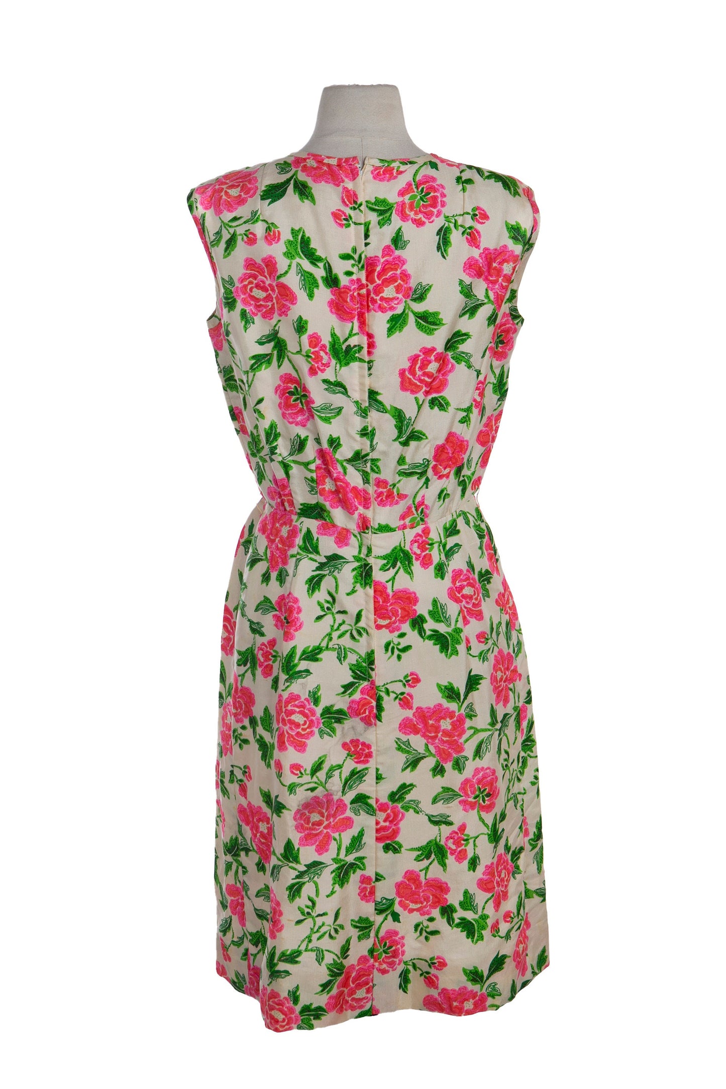 1950s Women Flrala Print Casual Dress