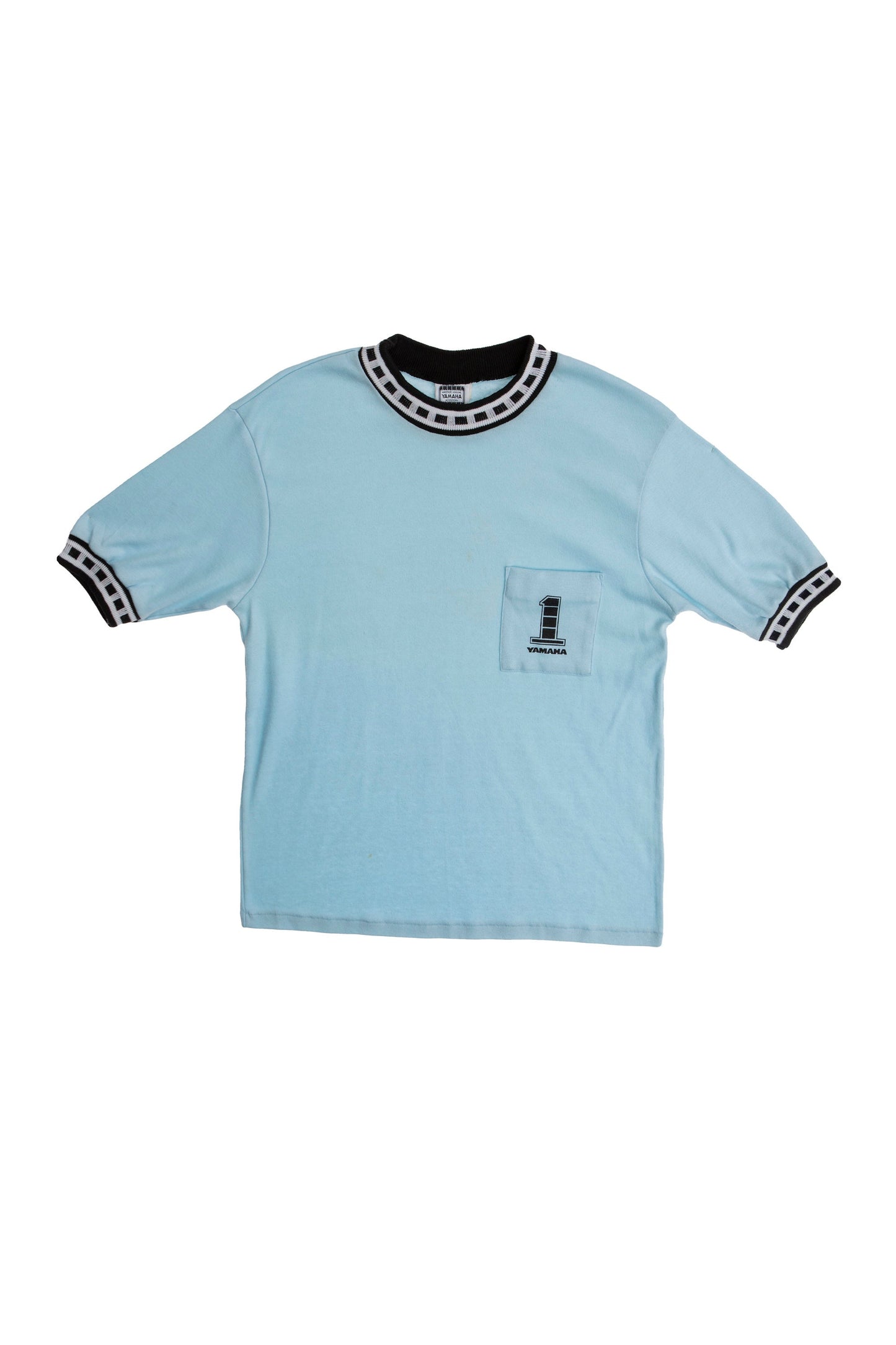 Vintage YAMAHA Blue Crew Neck T-shirt