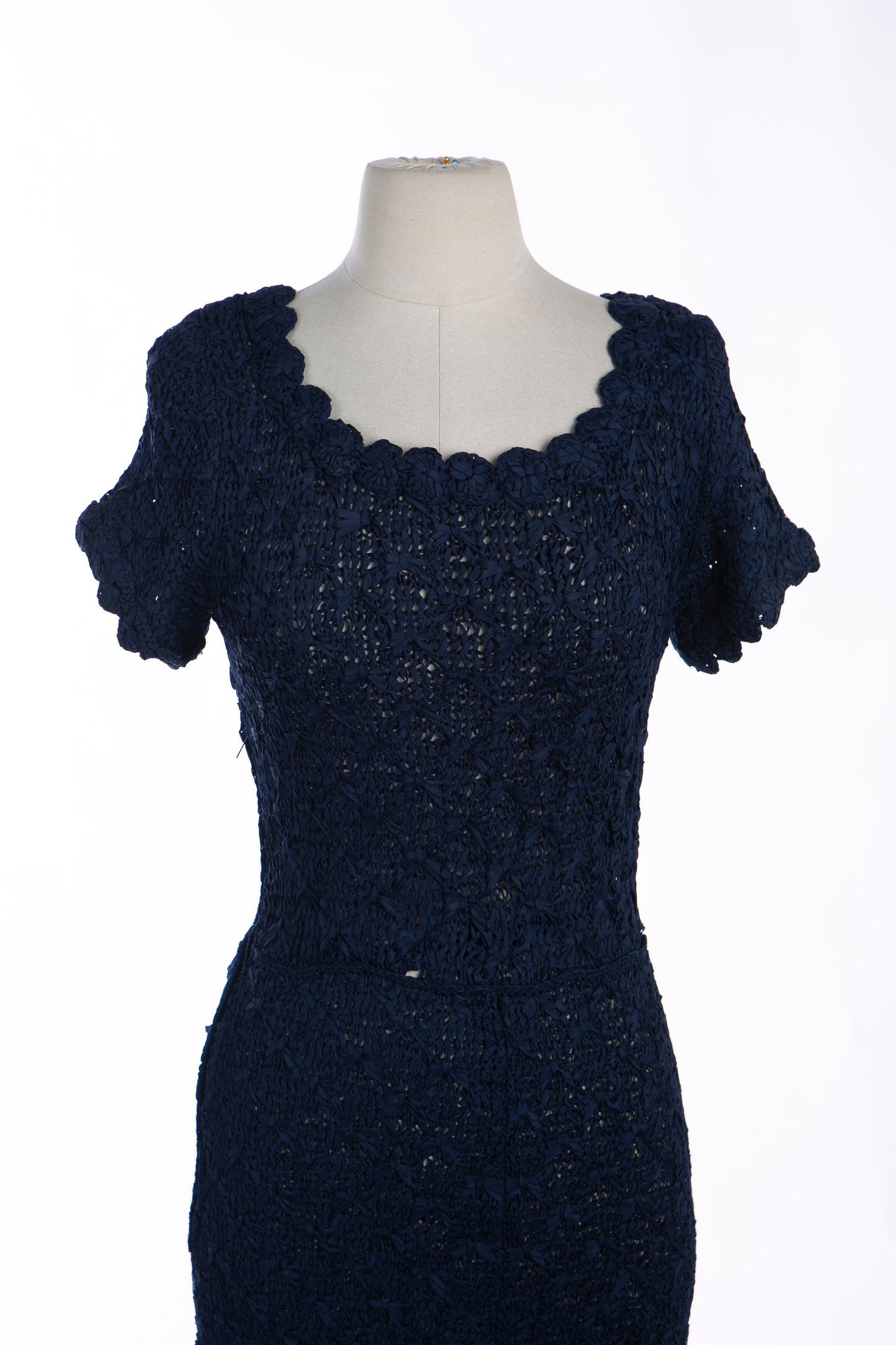 1940's Women Casual Dress with Side Zipper Closure