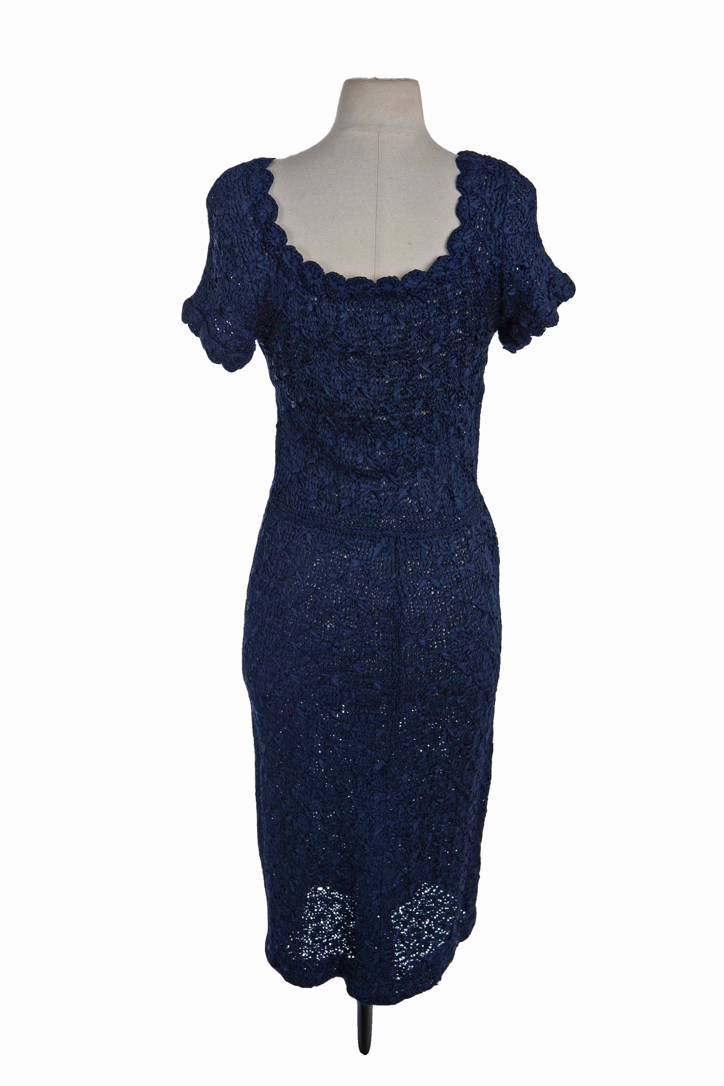 1940's Women Casual Dress with Side Zipper Closure