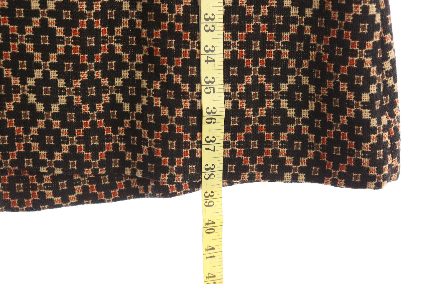 Vintage Women Button-Down Brown Casual Skirt