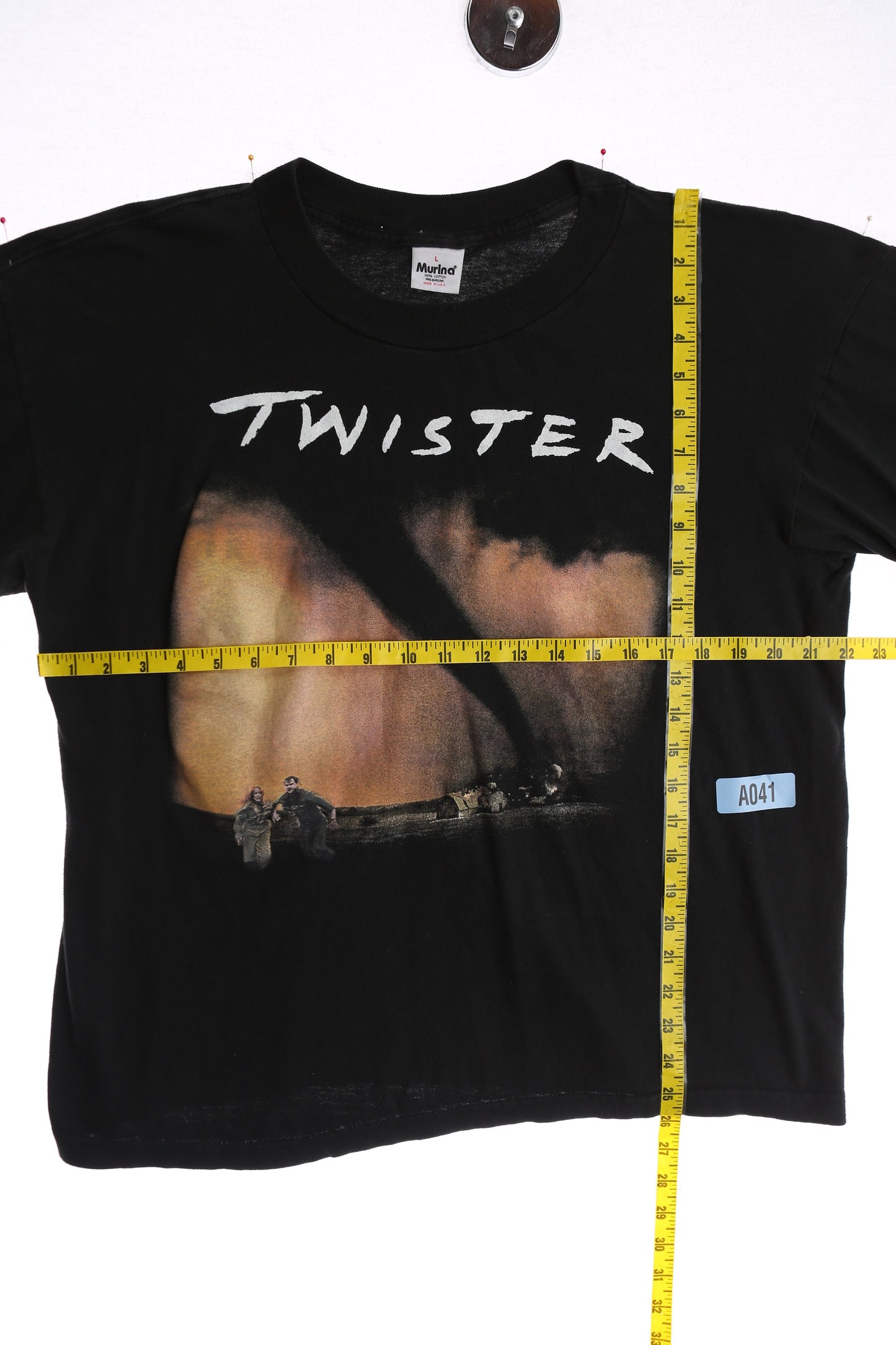 Twister Black Graphic T-shirt - Era 1990's - 2000's