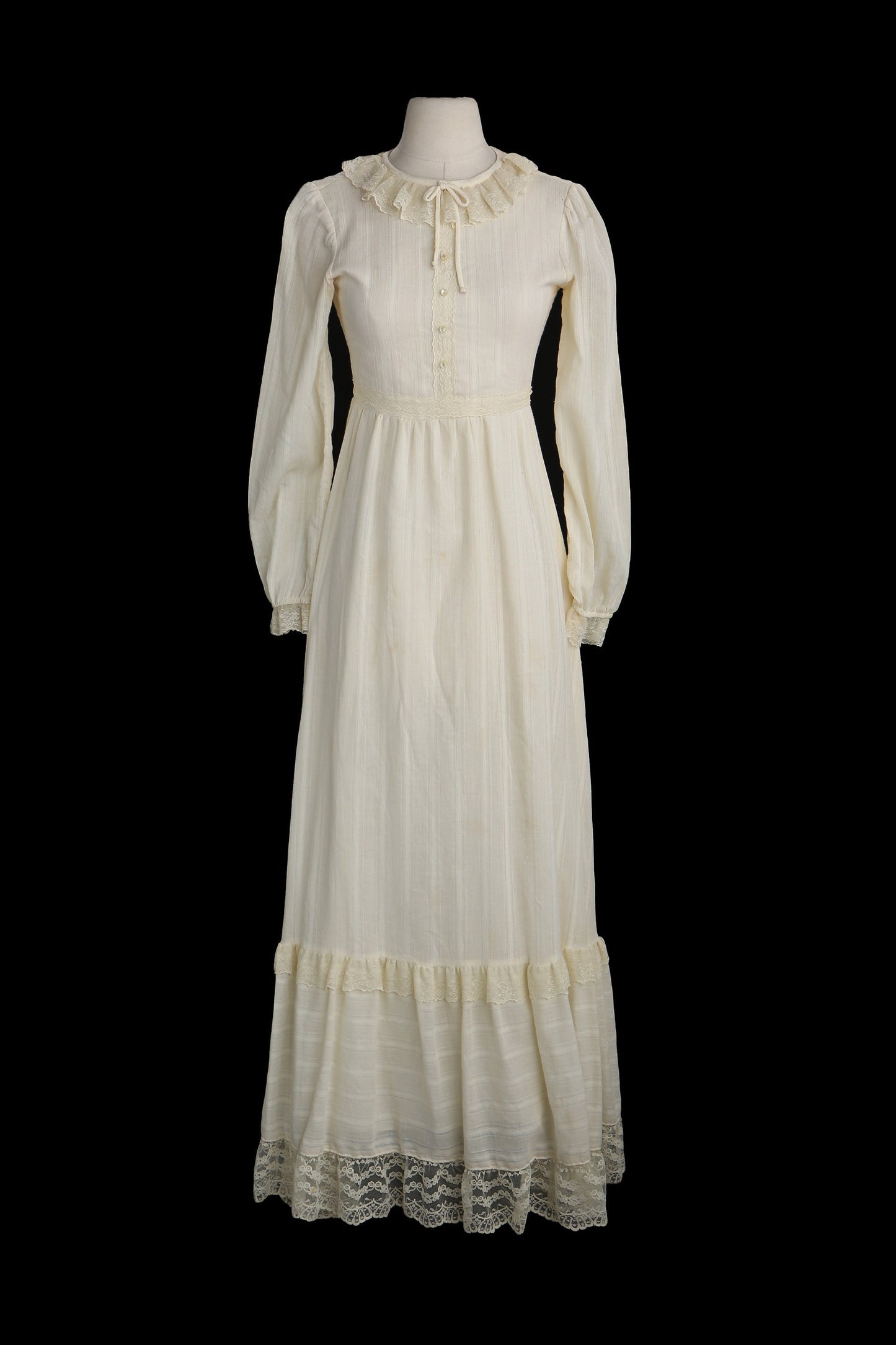 Vintage Women's Prairie Dress - Era 1960s - 1970s