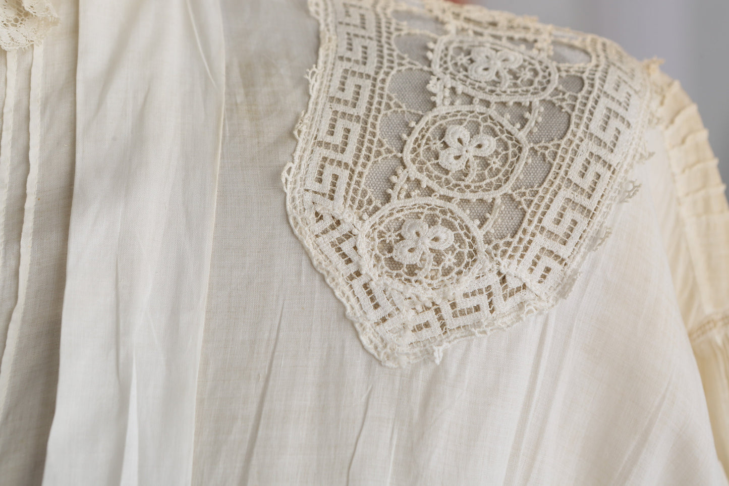 Vintage White Summer Dress - Era 1920s - 1930s