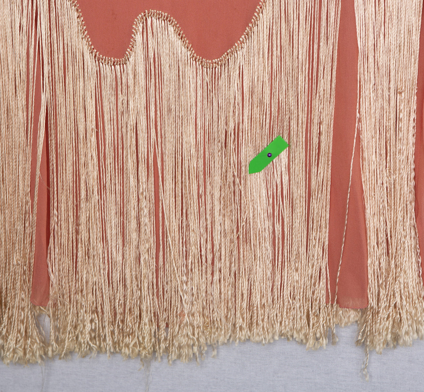 Vintage Flapper Dress with Bottom Fringe Detail - Era 1920s - 1930s