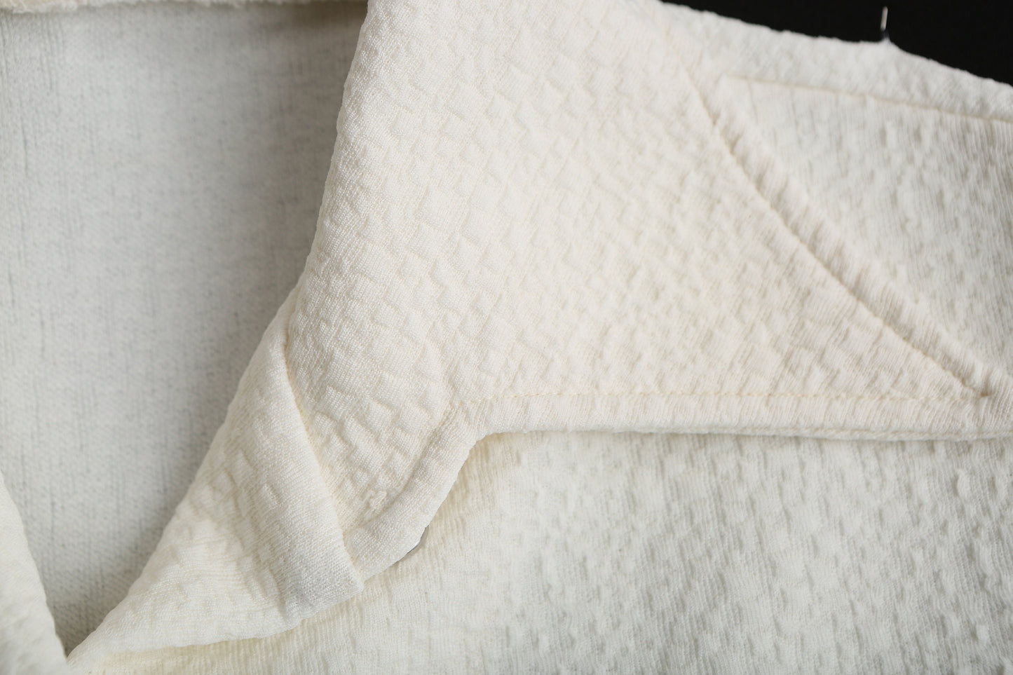 1970's White Women's Poly Suit - Top and Pants set