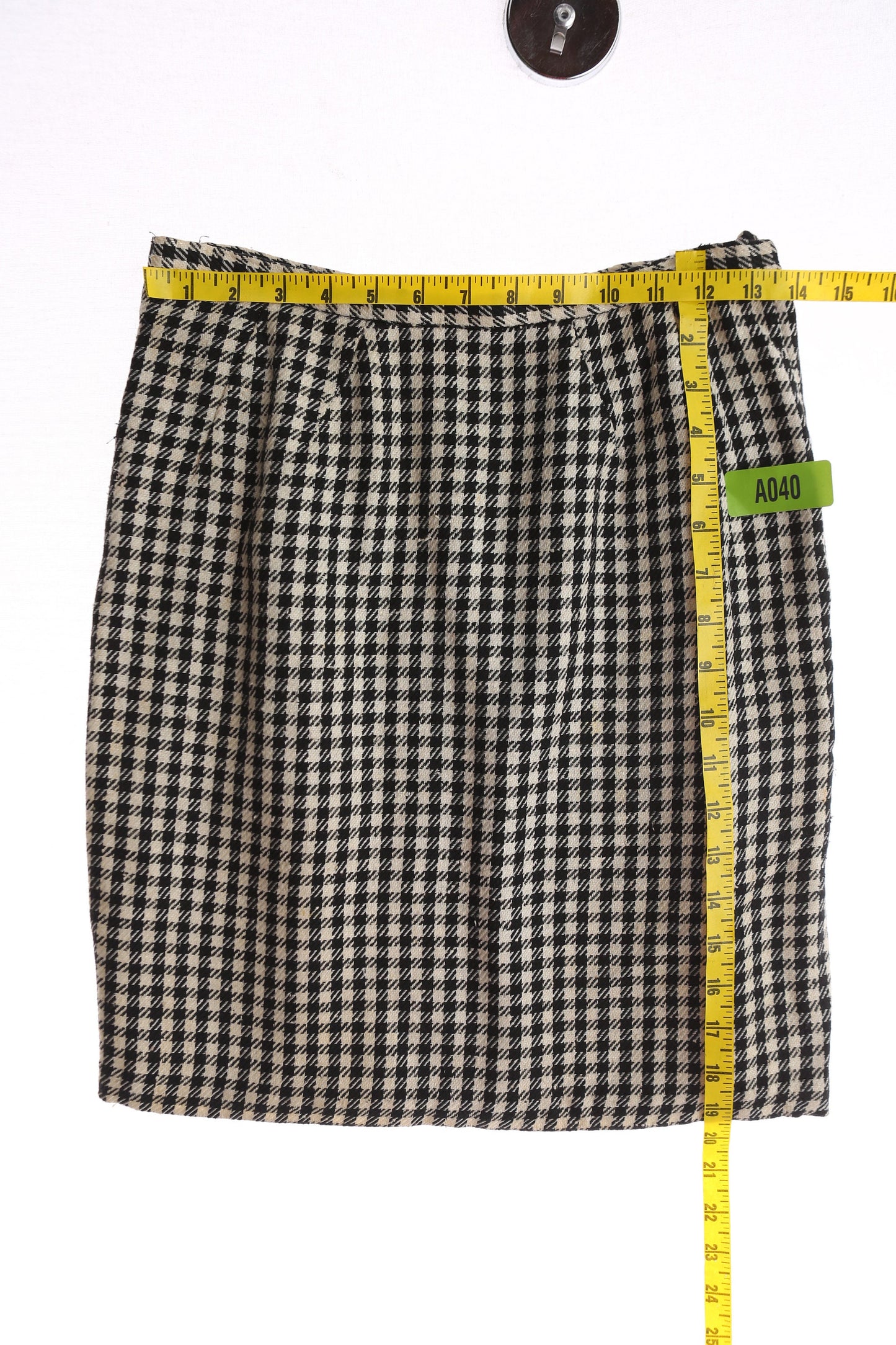 Vintage Women's Plaid Casual Pencil Skirt