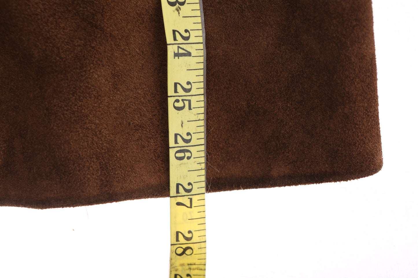 Vintage women Brown Suede Jacket with Fur Collar - Made in Uruguay