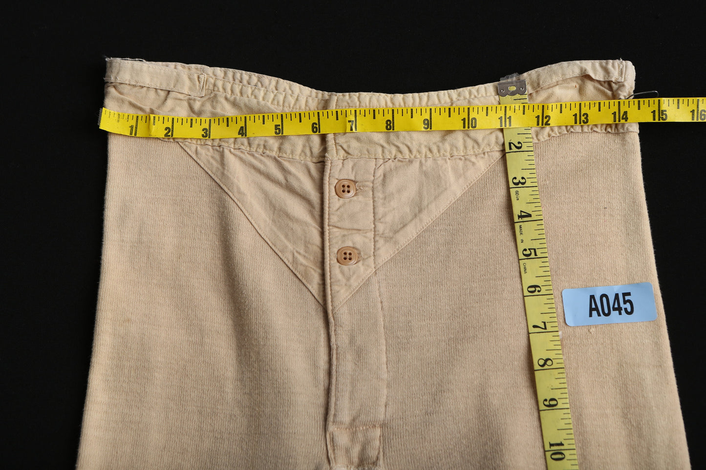 Vintage Men's Thermal Pants by Hanes - Era 1960's - 1970's
