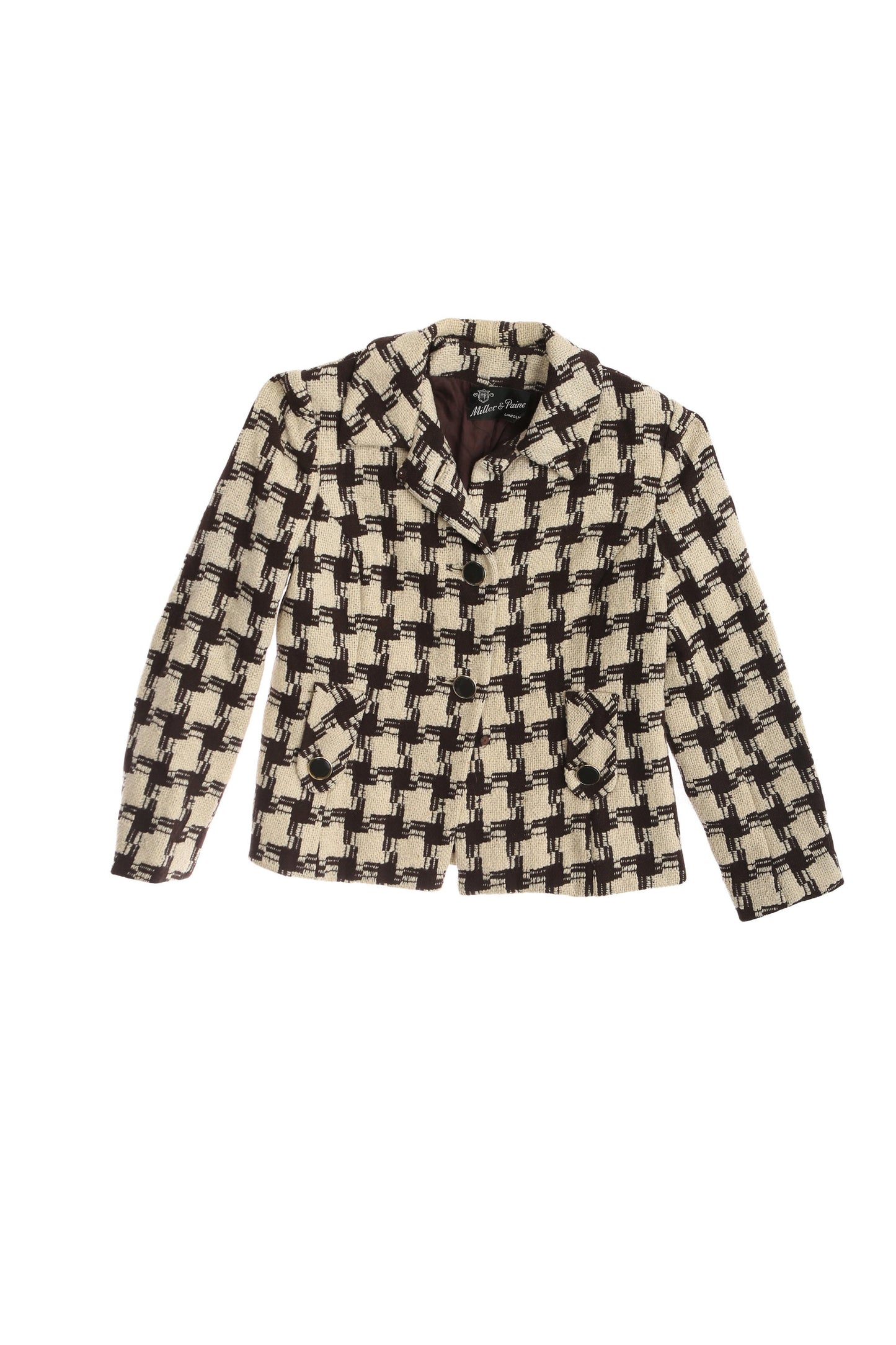 Vintage Women's Casual Plaid Jacket by Miller and Paine / Era 1940's - 1950's