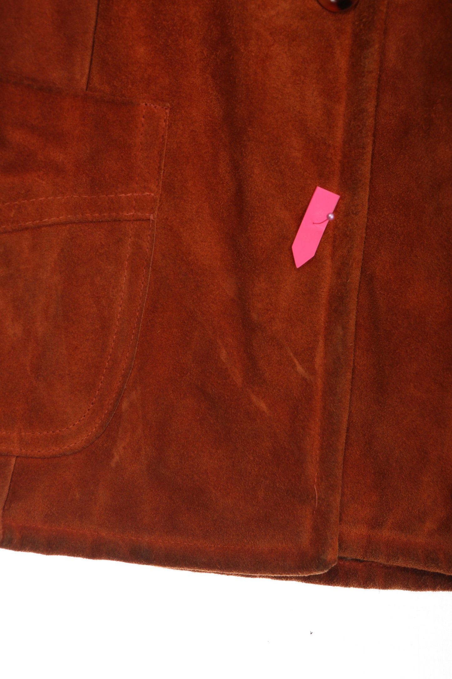 Vintage Women Hooded Suede Coat with Fur Seam