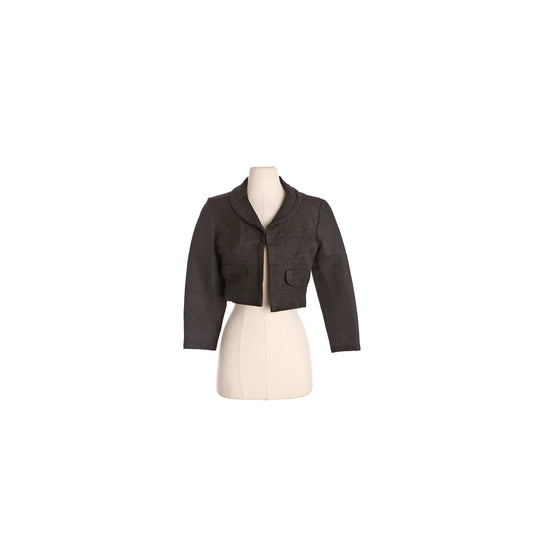 1950s Women Black Casual Jacket by Helen Rose