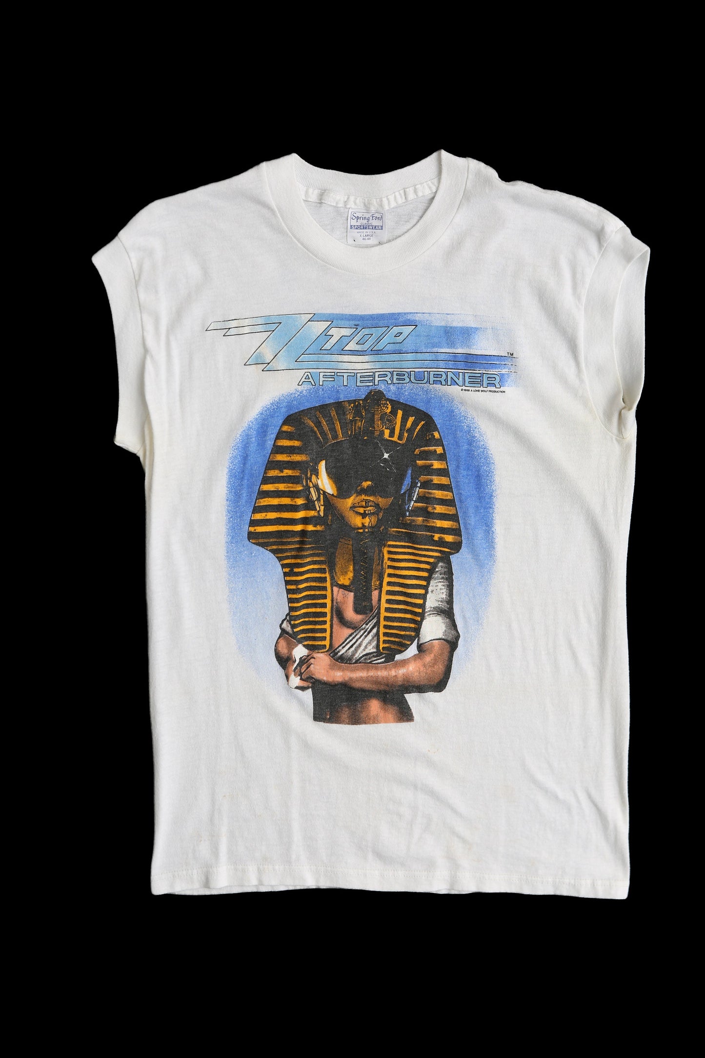 Vintage ZZ Top Afterburner Rock Graphic T-shirt - 1986 Afterburner Tour