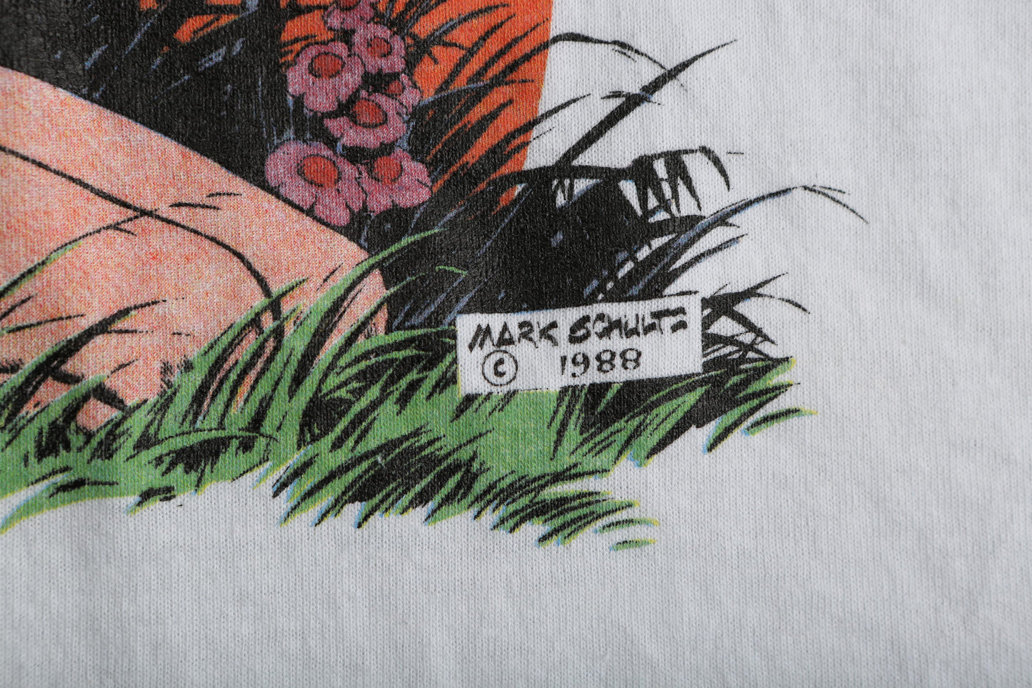 Vintage Xenozoic Tales White Graphic T-shirt by Mark Chultz 1988