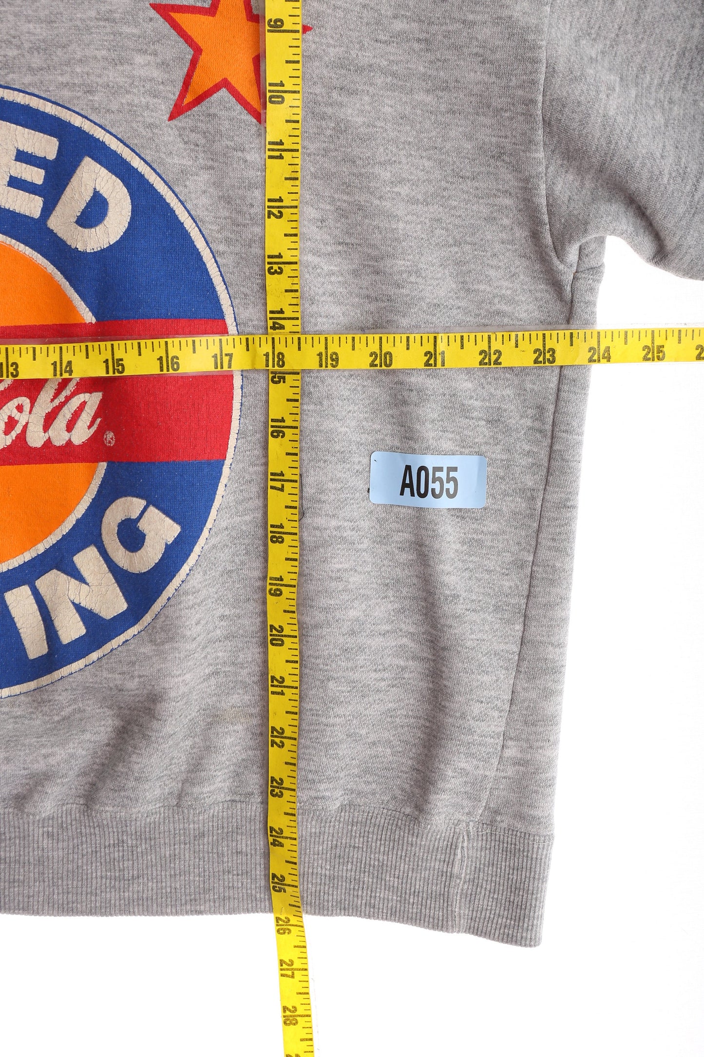 Vintage USA Team Official Racing Coca Cola Gray Graphic Sweatshirt