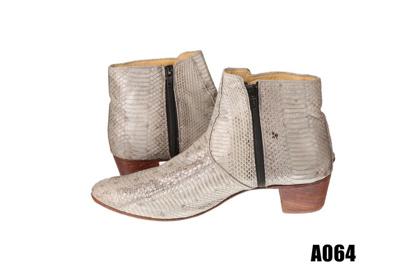 Vintage Men's Snakeskin Mod Boots / Men's UK Size 47 D / US Size 13