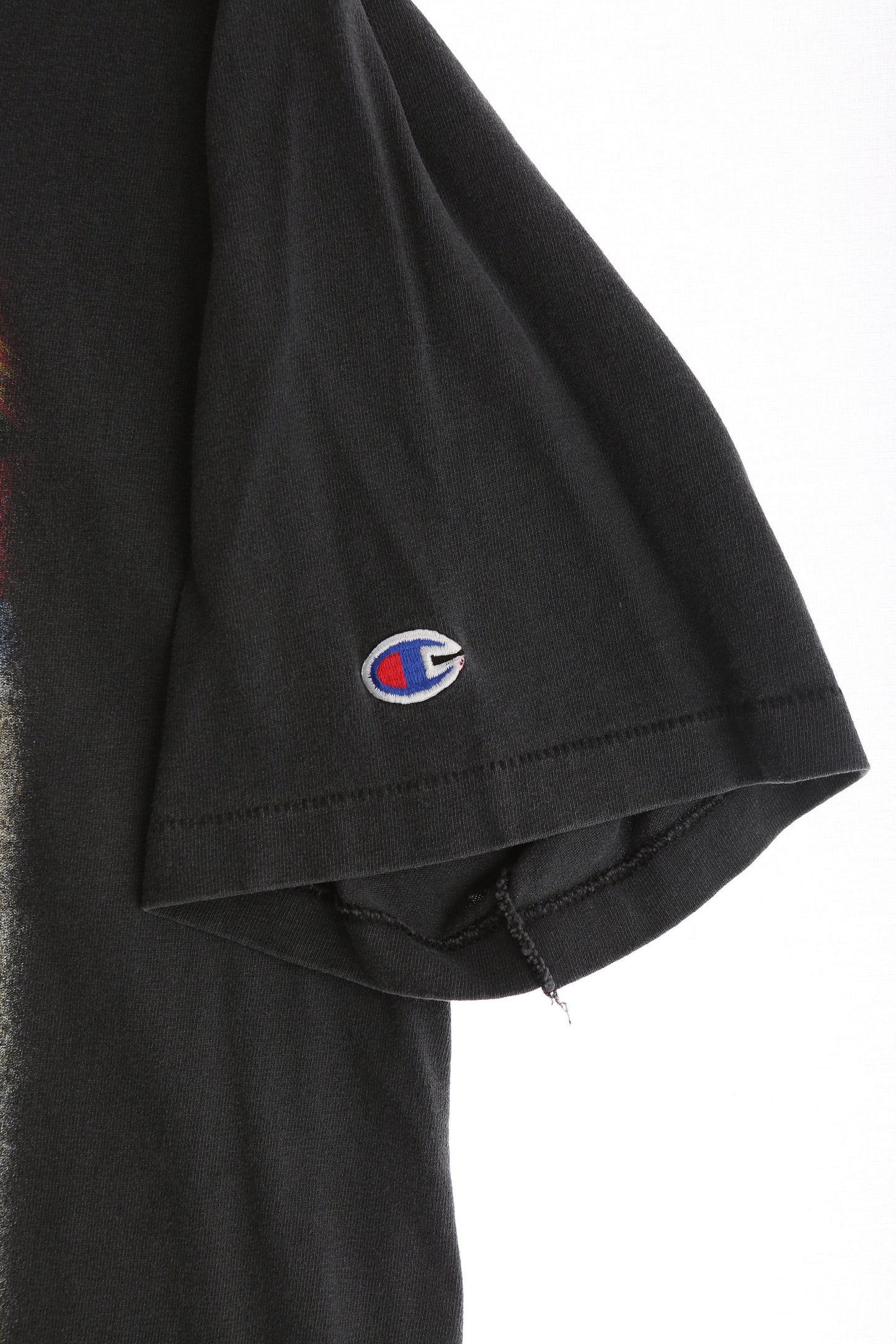 Vintage Abstract Print Black Graphic T-shirt