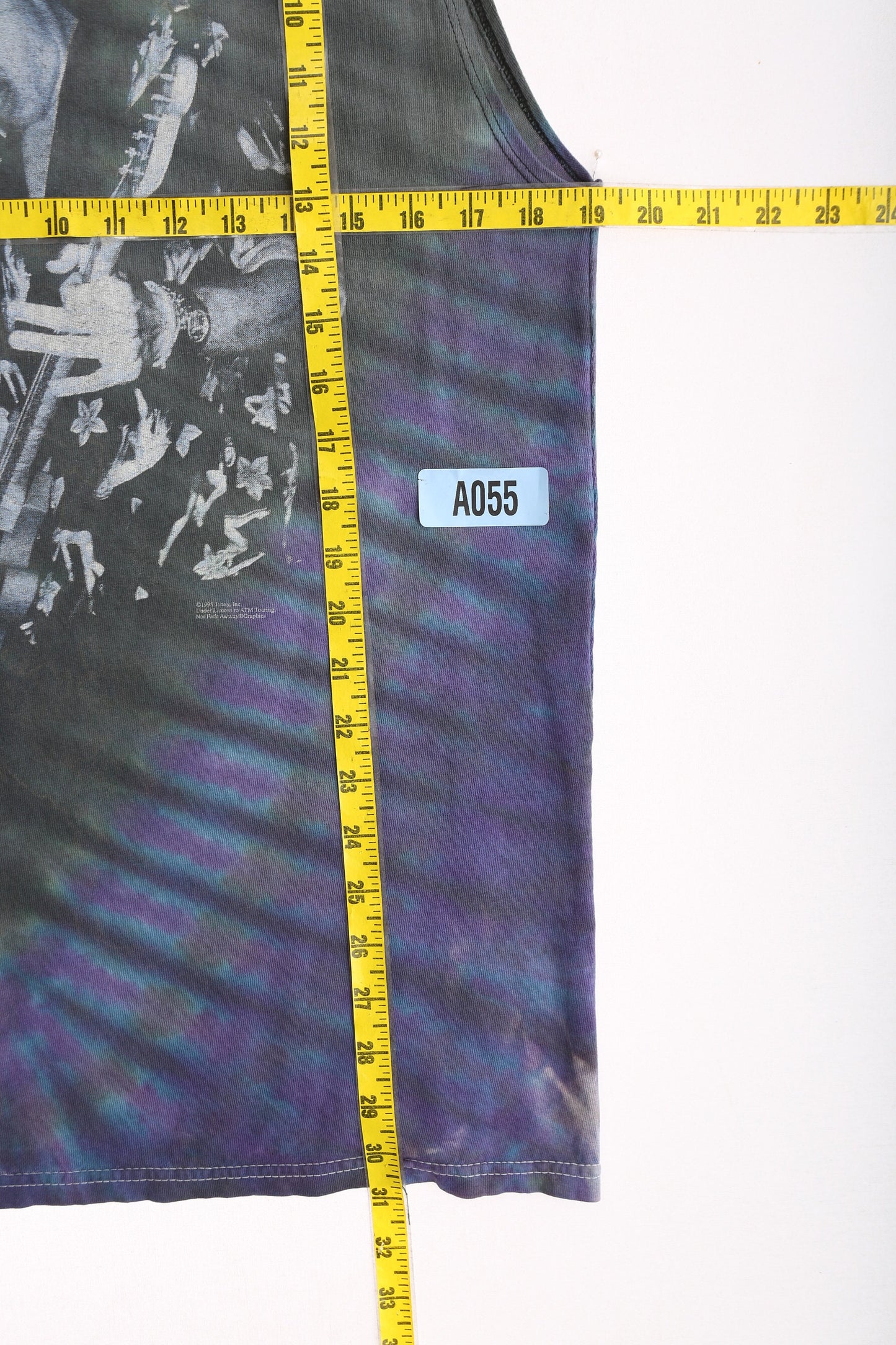 Vintage Jonny Lang Black Tie Dye Graphic Tank Top