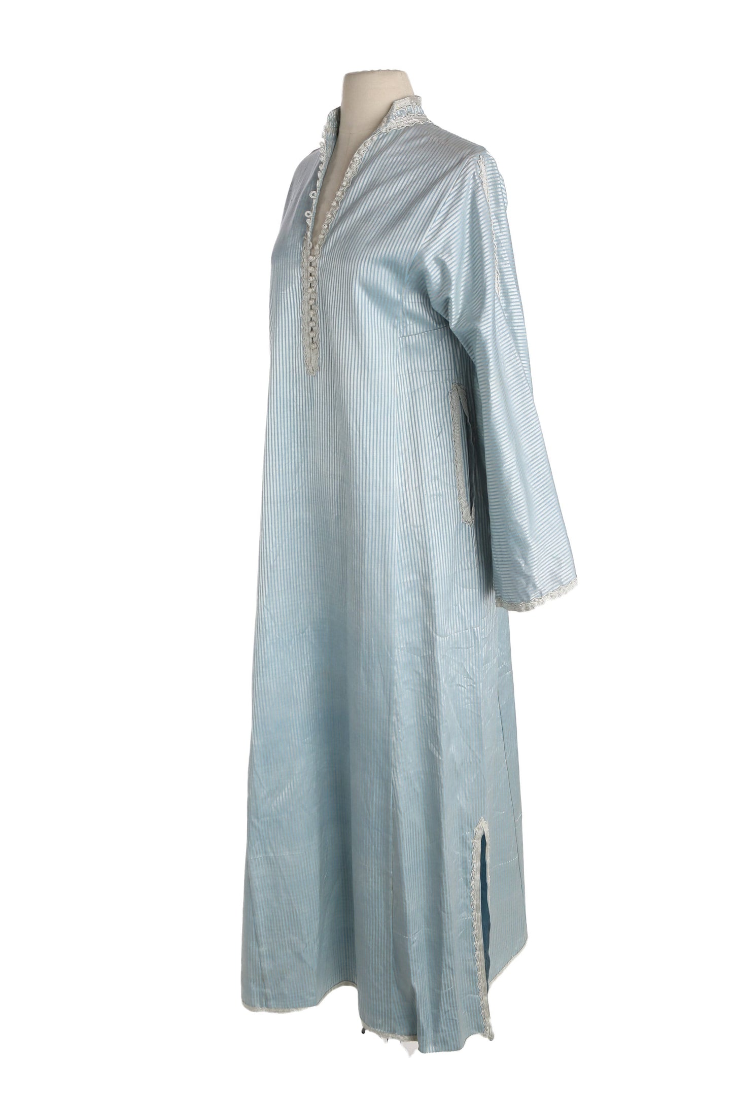 Vintage Blue Striped Tunic Dress