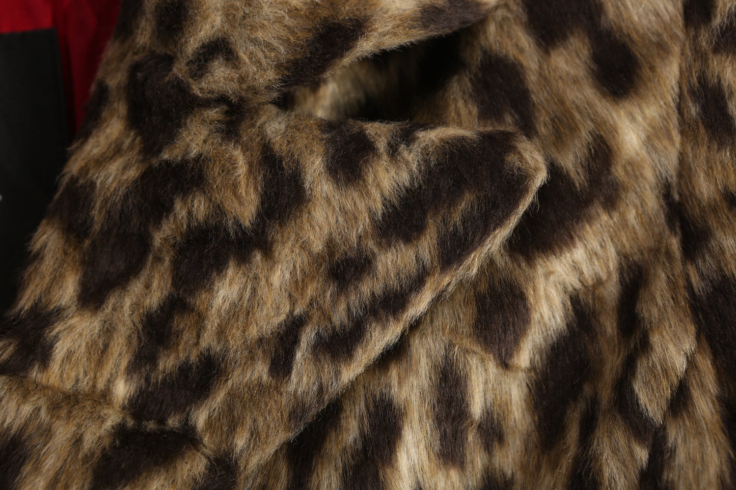 Y2K Leopard Print Faux Fur Coat