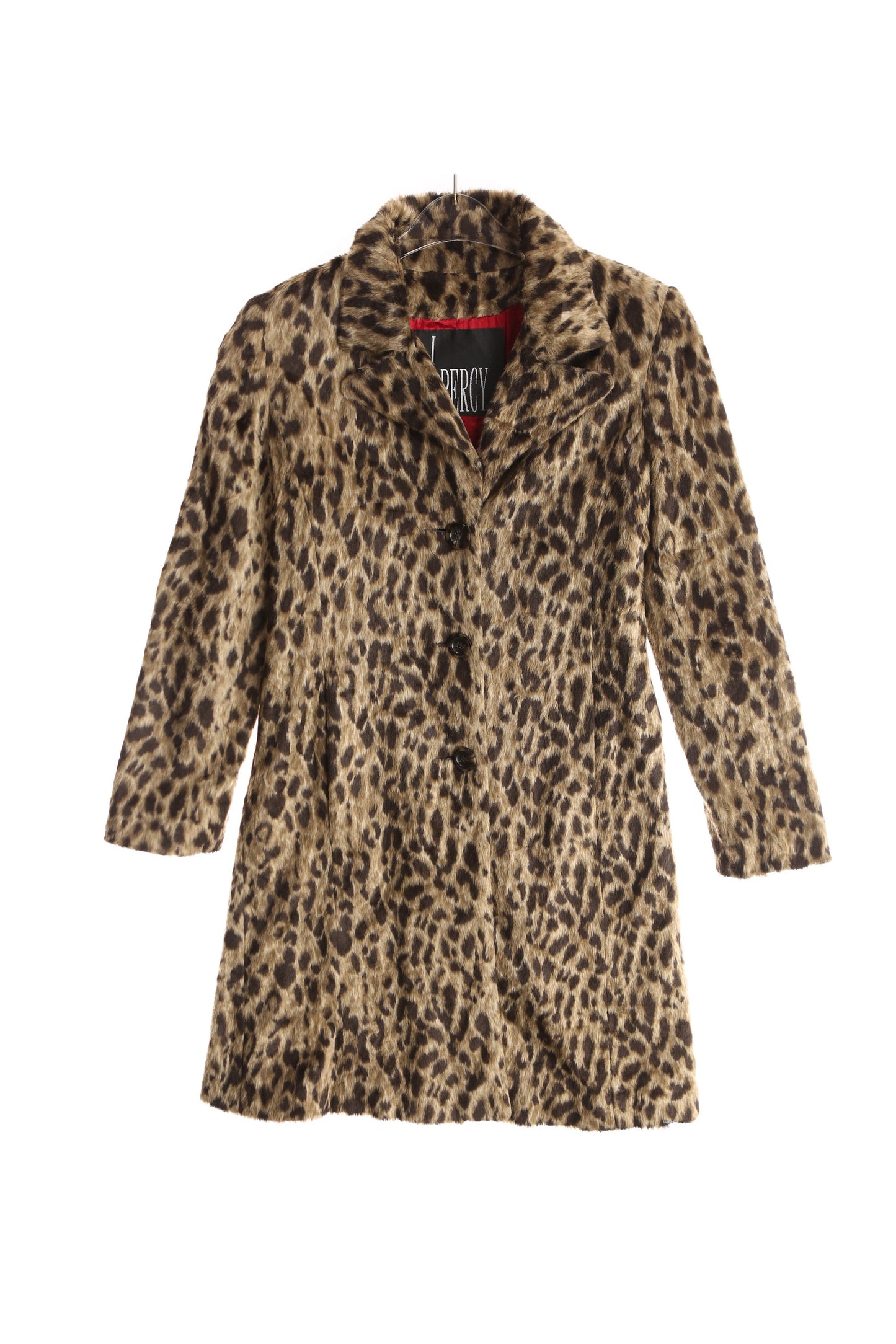 Y2K Leopard Print Faux Fur Coat