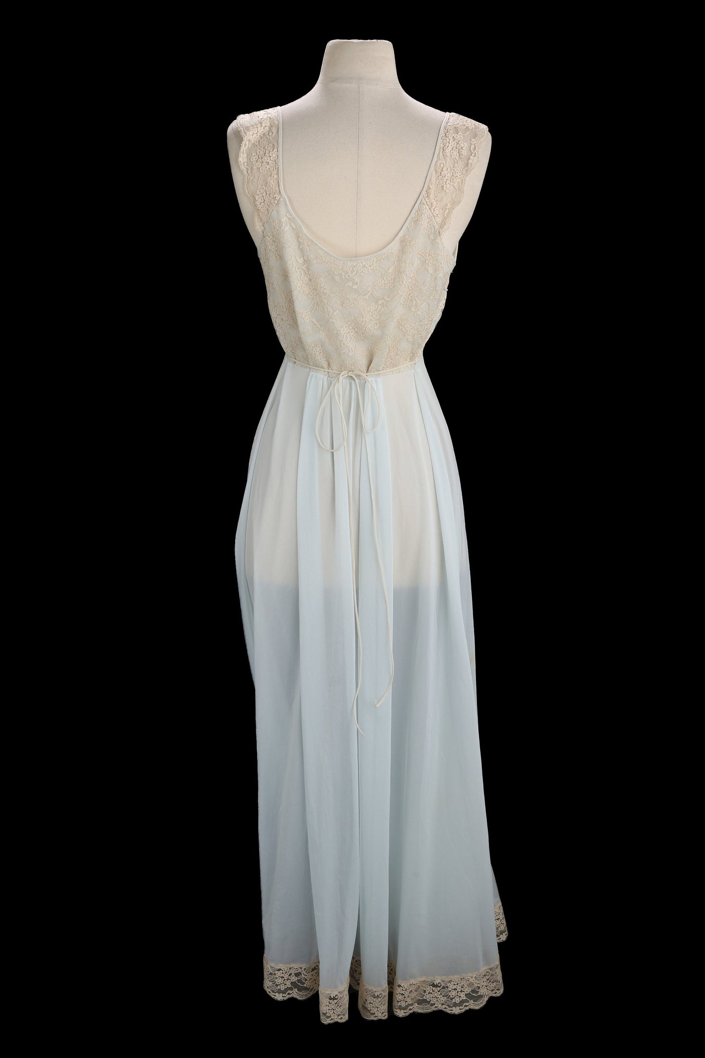 Vintage Women Blue Slip Nightgown Dress