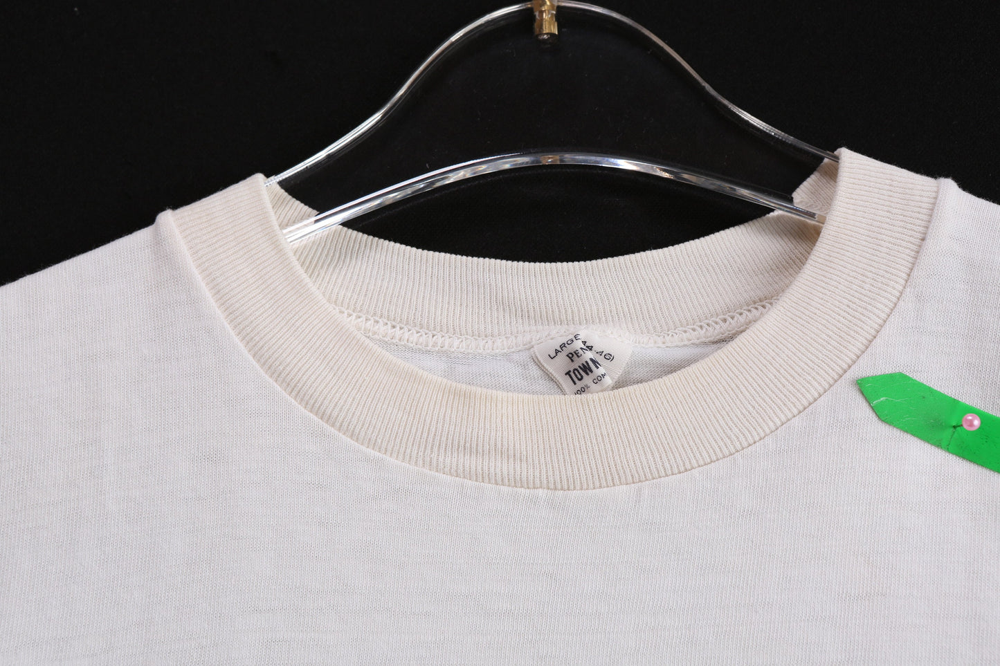 Vintage PENNY's Town Craft White Graphic T-shirt with Long Fellow Hermosa Surfing Print