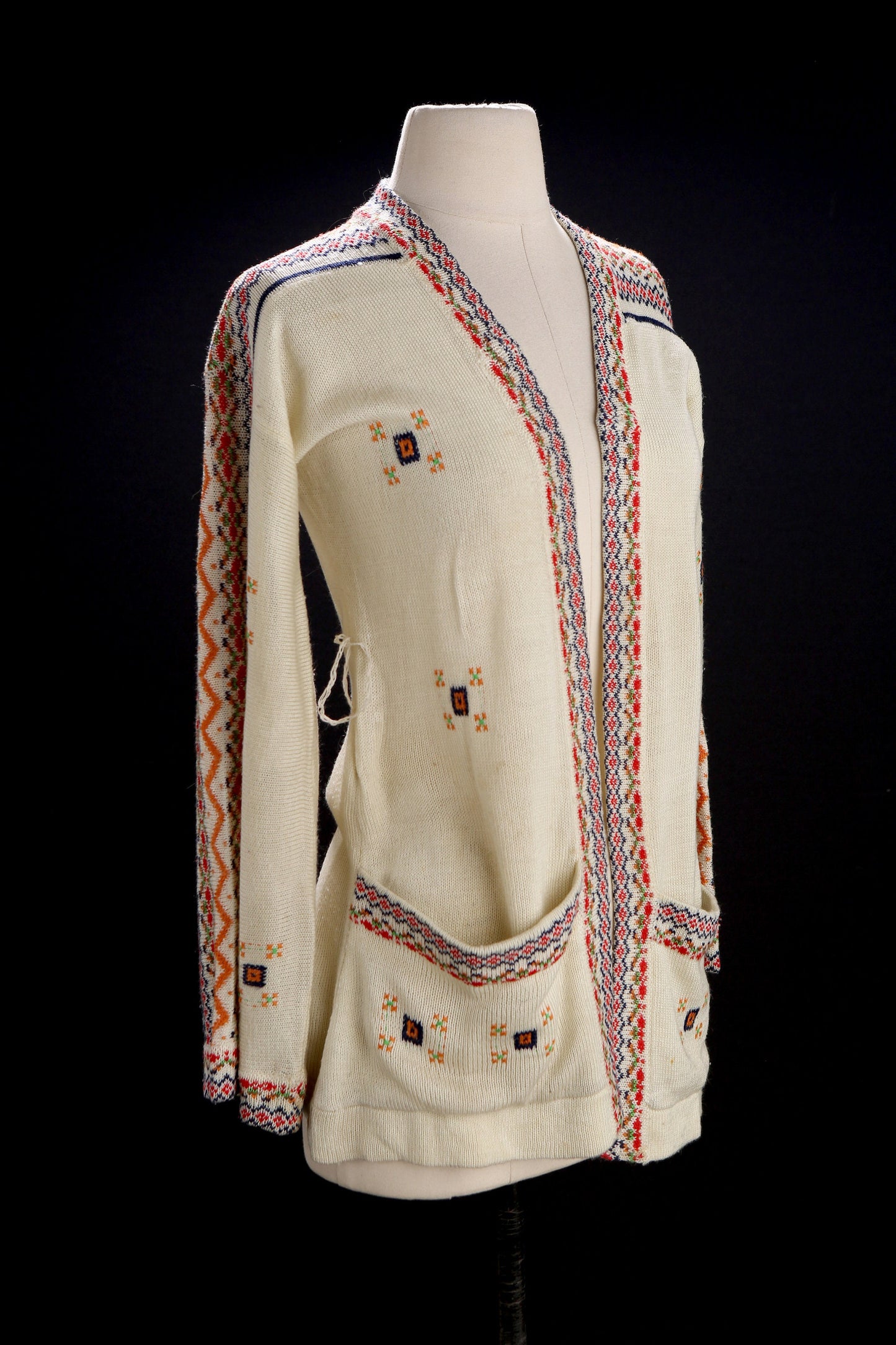 Vintage Women Open Sweater / Estimated Era 70s - 80s