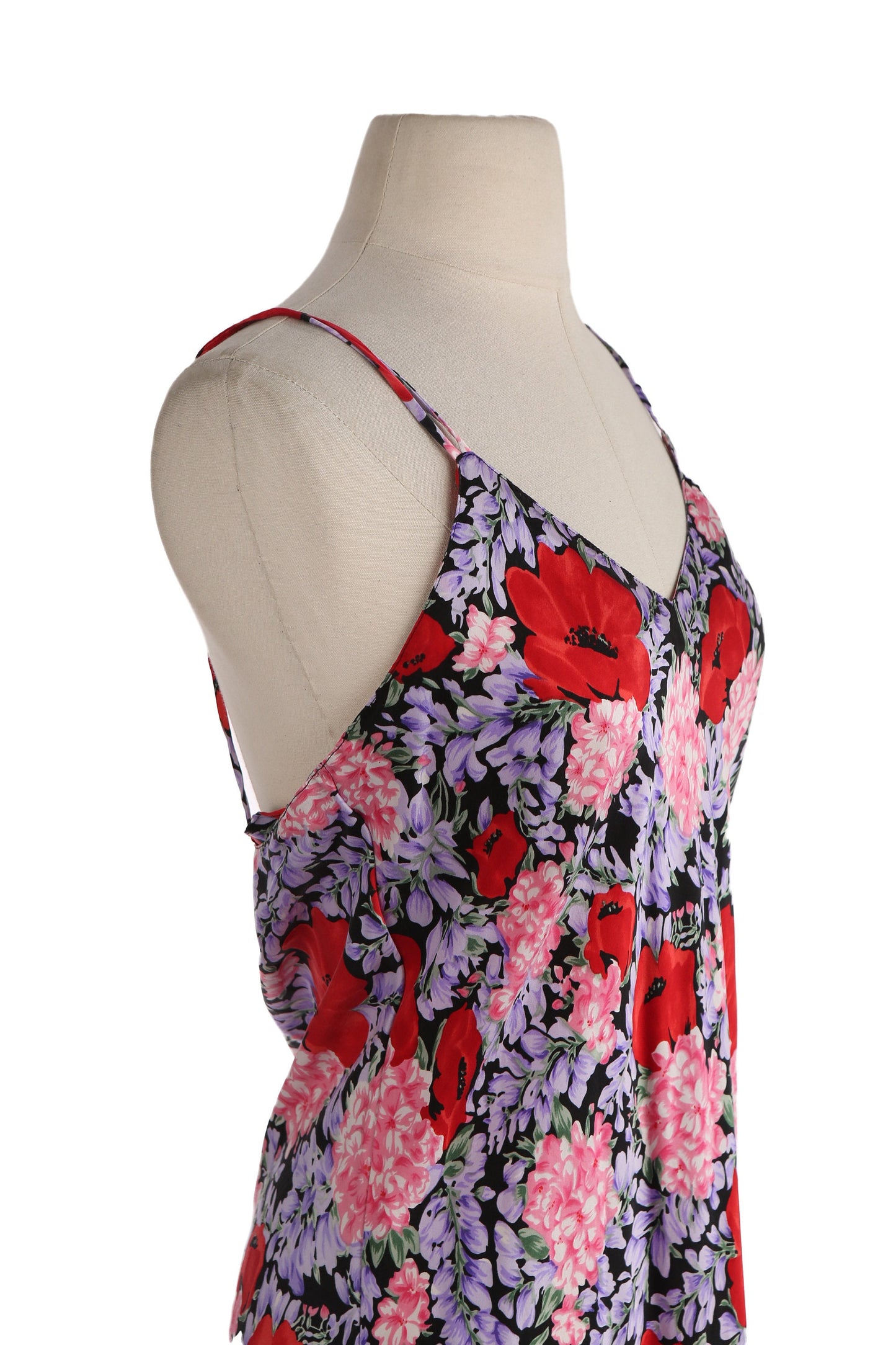 Women's Floral Print Slip Pajama Dress