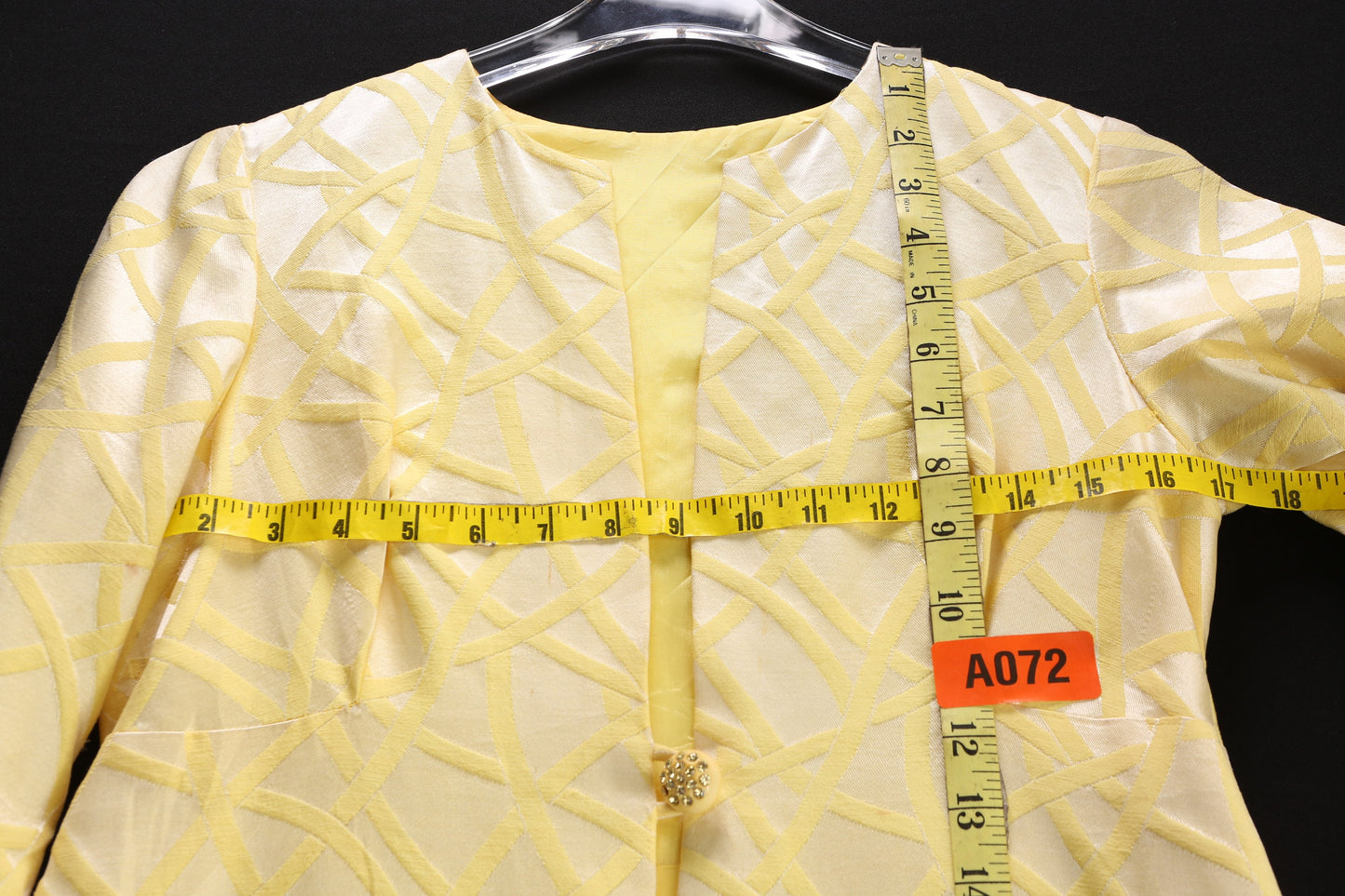 Vintage Women's Yellow Casual Winter Coat