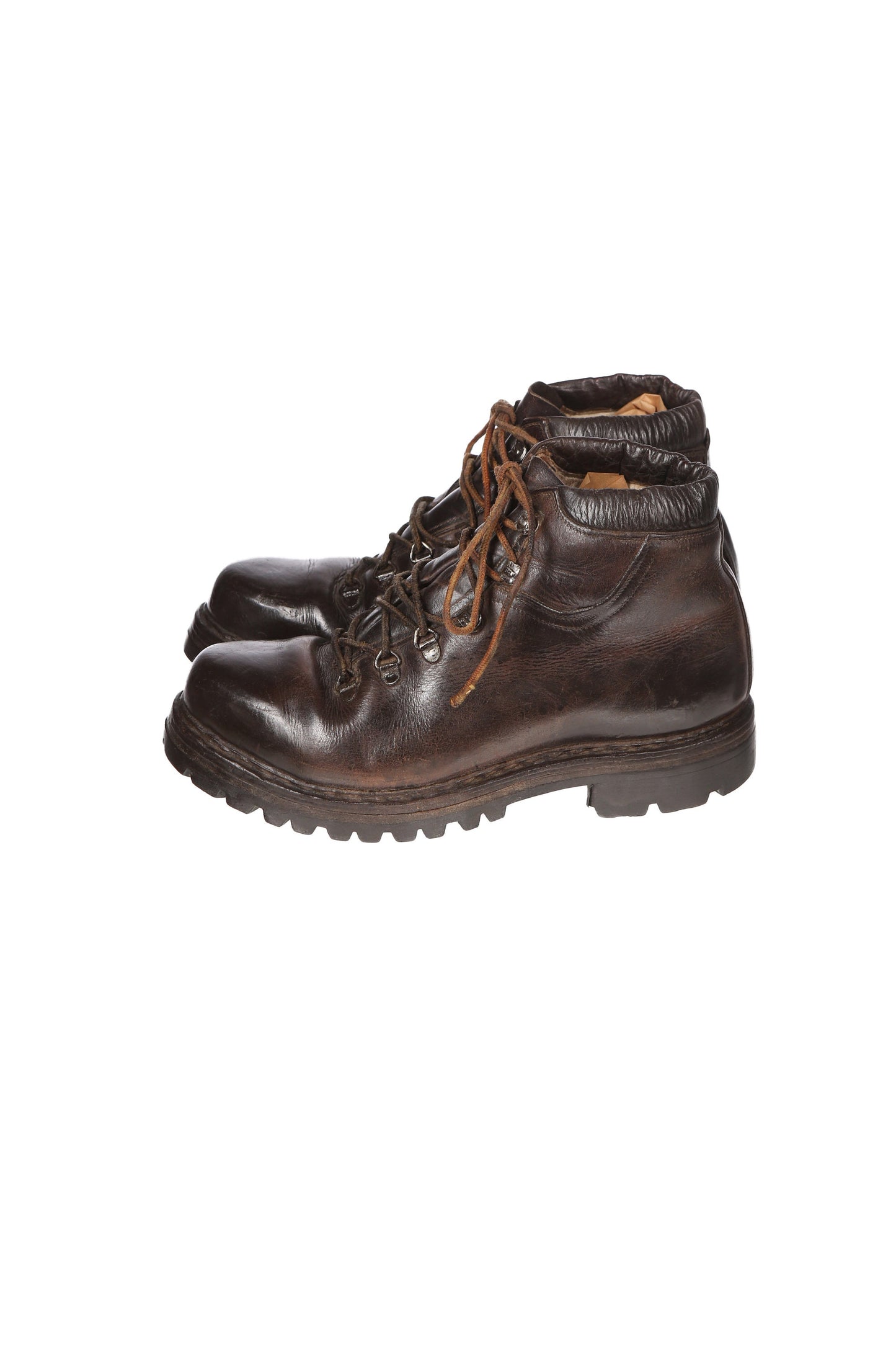 Vintage Brown Leather Boots / Lace Up / Hiking Style Boots - Men’s Size 9